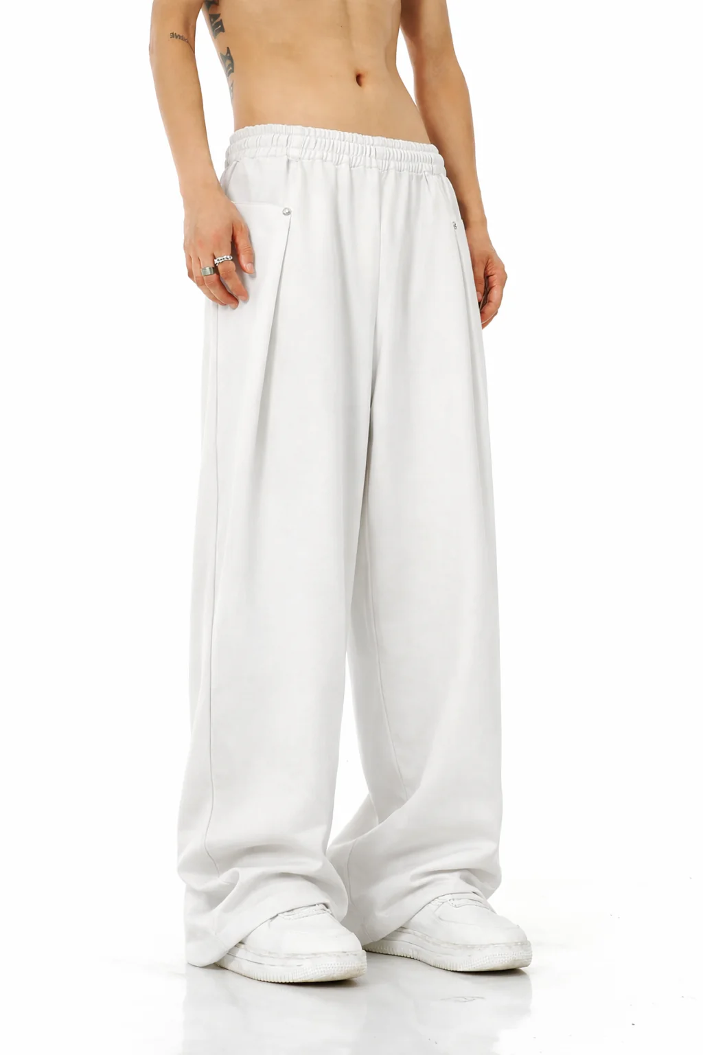 Finest Overlap Pleated Barrel Joggers - Image 10