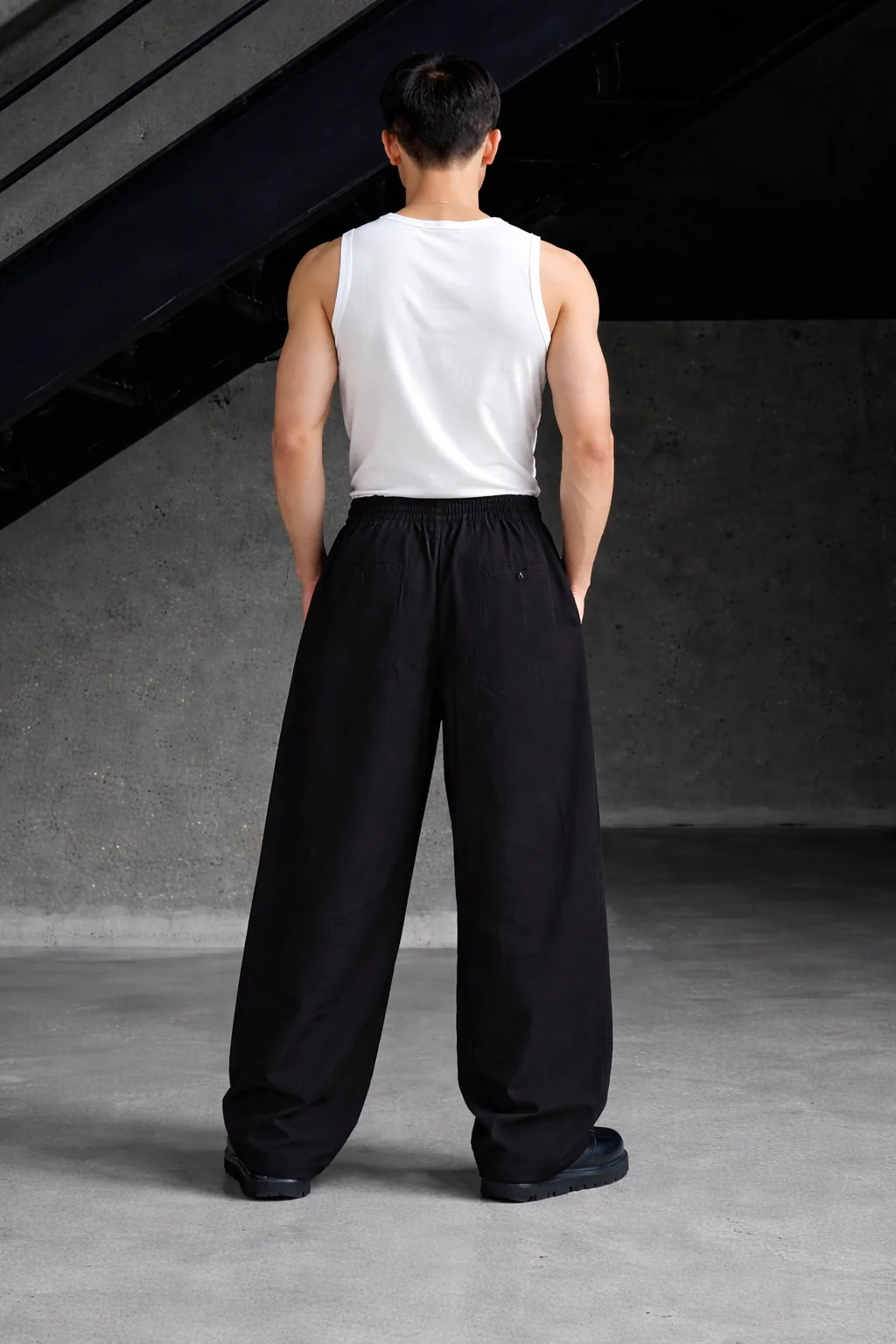 Finest Overlap Pleated Barrel Joggers - Image 2
