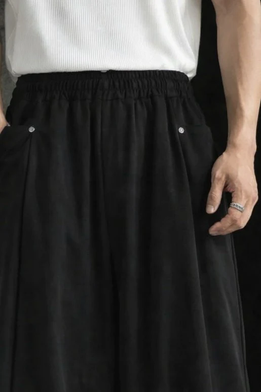 Finest Overlap Pleated Barrel Joggers - Image 3