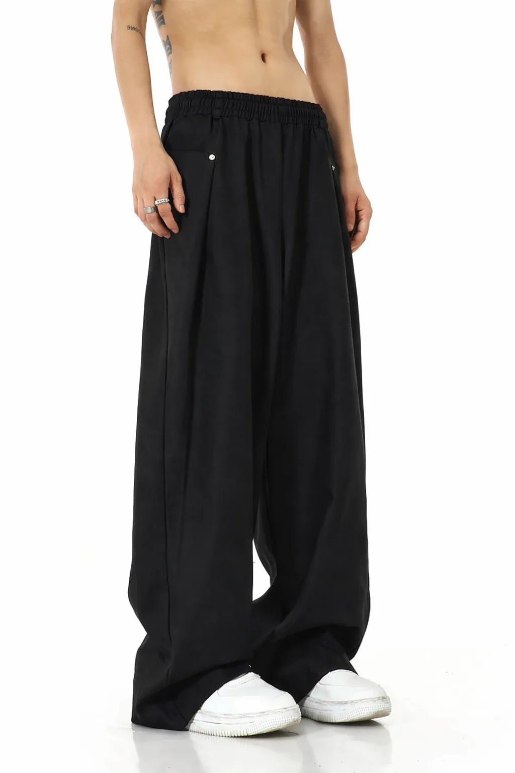 Finest Overlap Pleated Barrel Joggers - Image 4