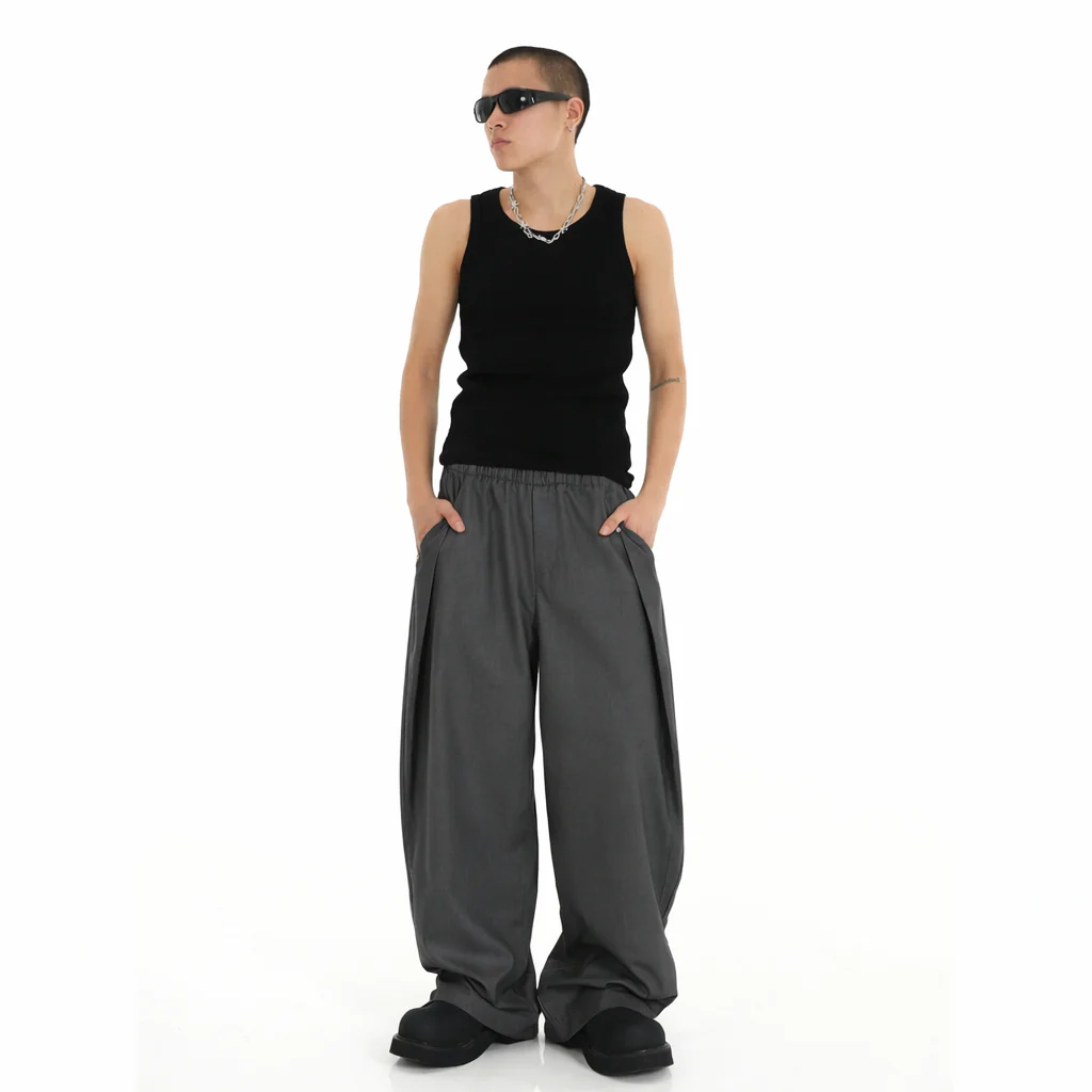 Finest Overlap Pleated Barrel Joggers - Image 9