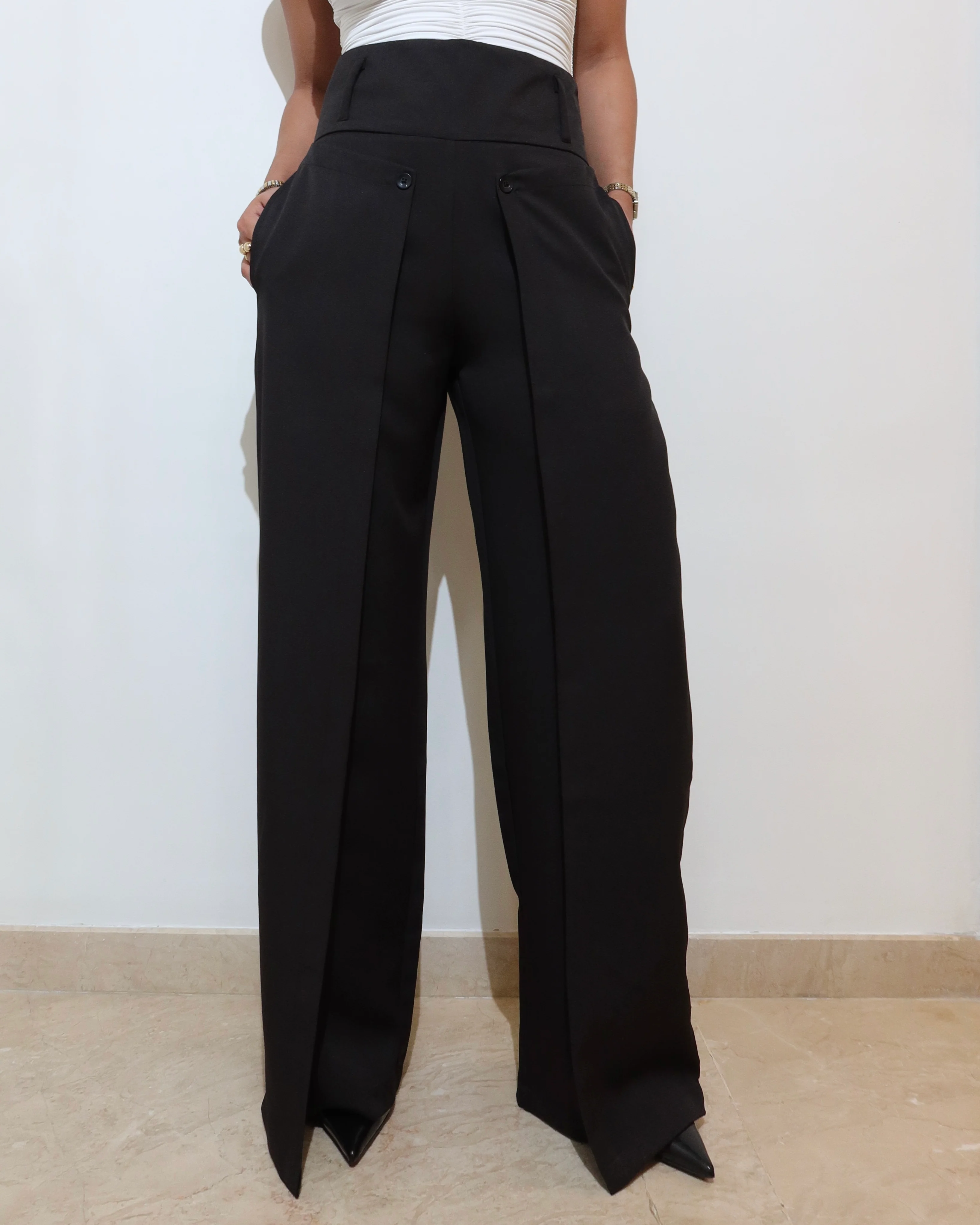 Flattered Flap Straight Pants - Image 17
