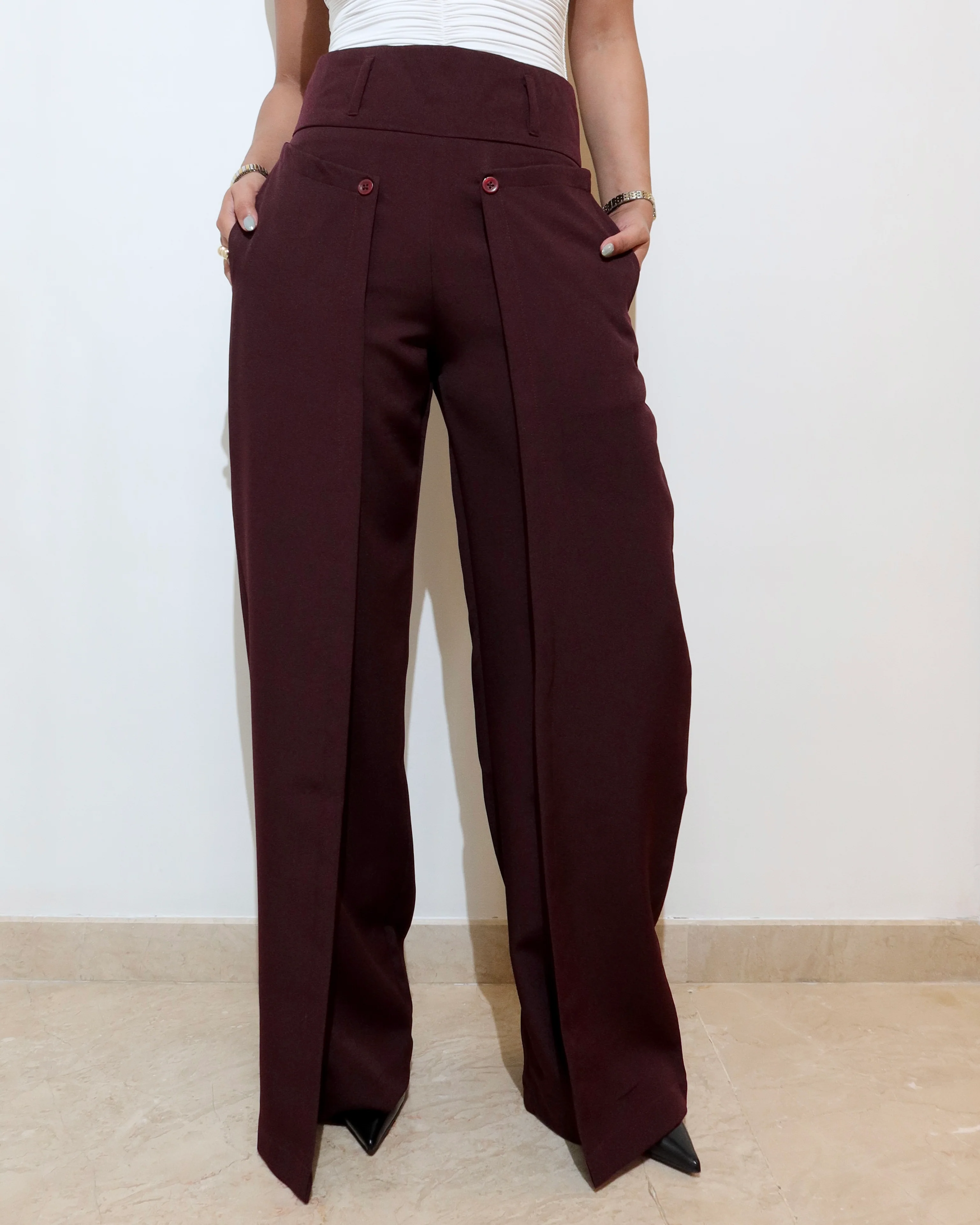 Flattered Flap Straight Pants - Image 5
