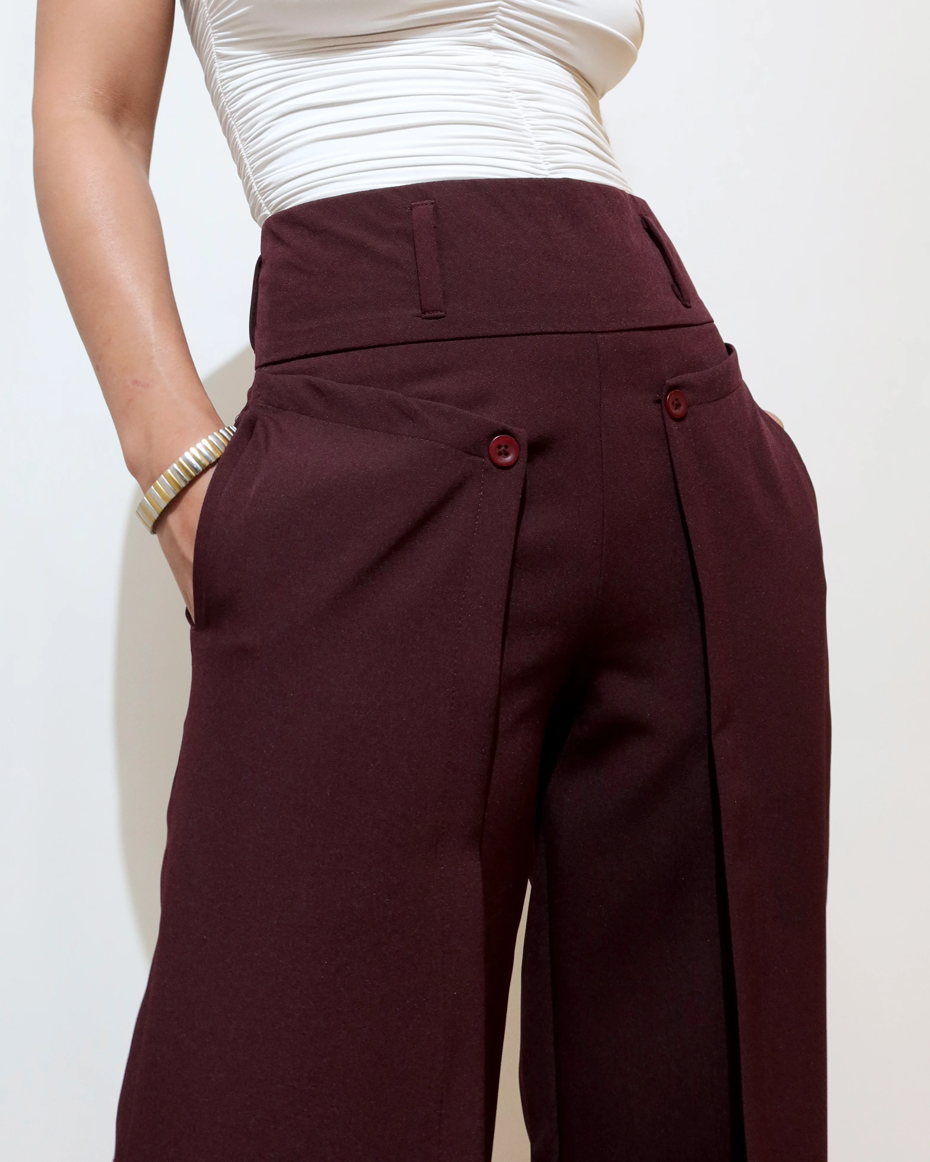 Flattered Flap Straight Pants - Image 6