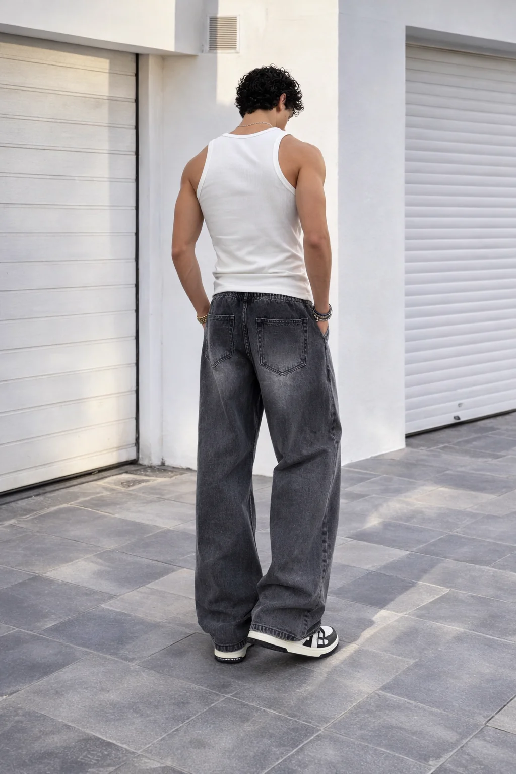 Flex Baggy Denim Joggers - Image 3