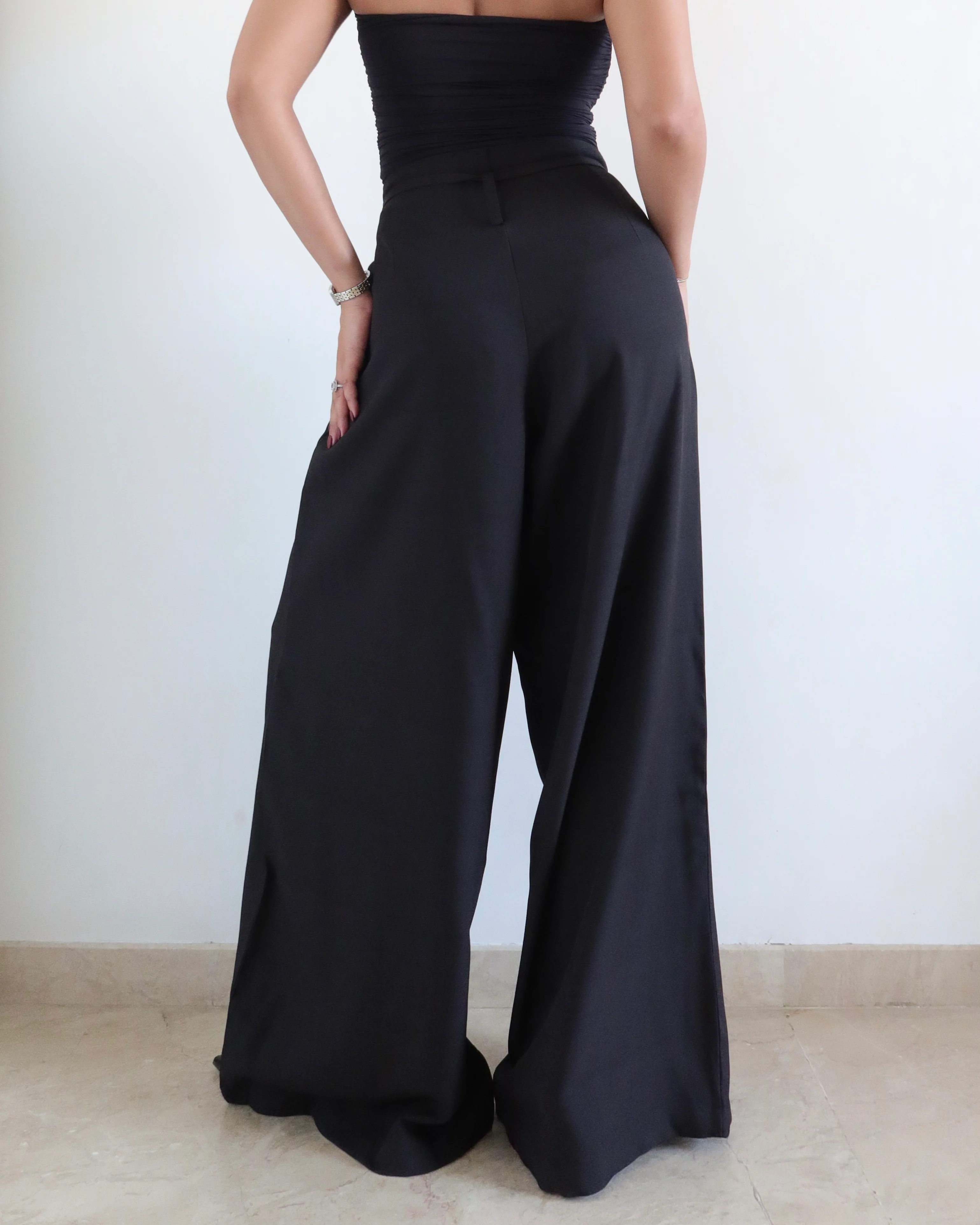 French Flow Pleated Wide Leg Pants - Image 14