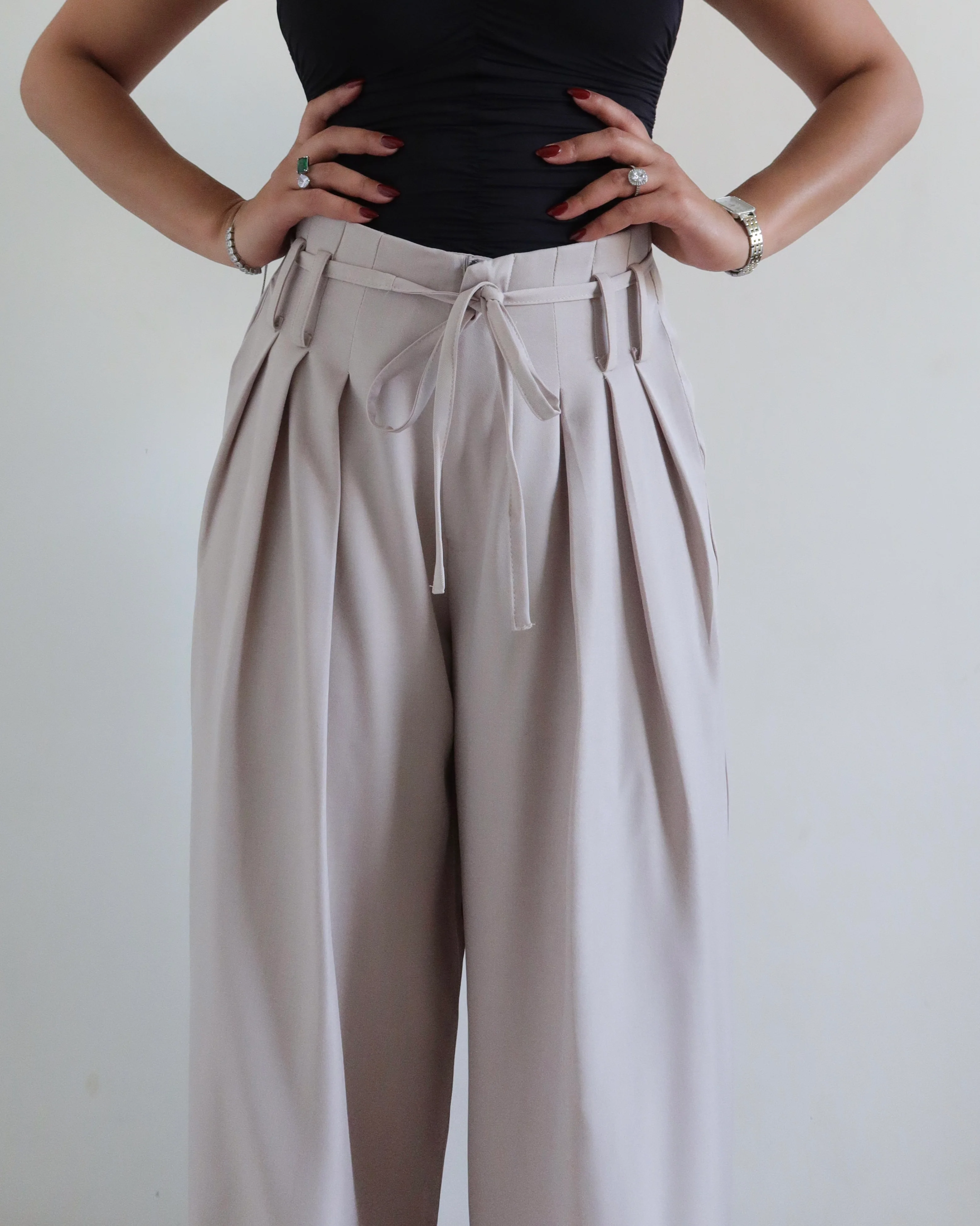 French Flow Pleated Wide Leg Pants - Image 16
