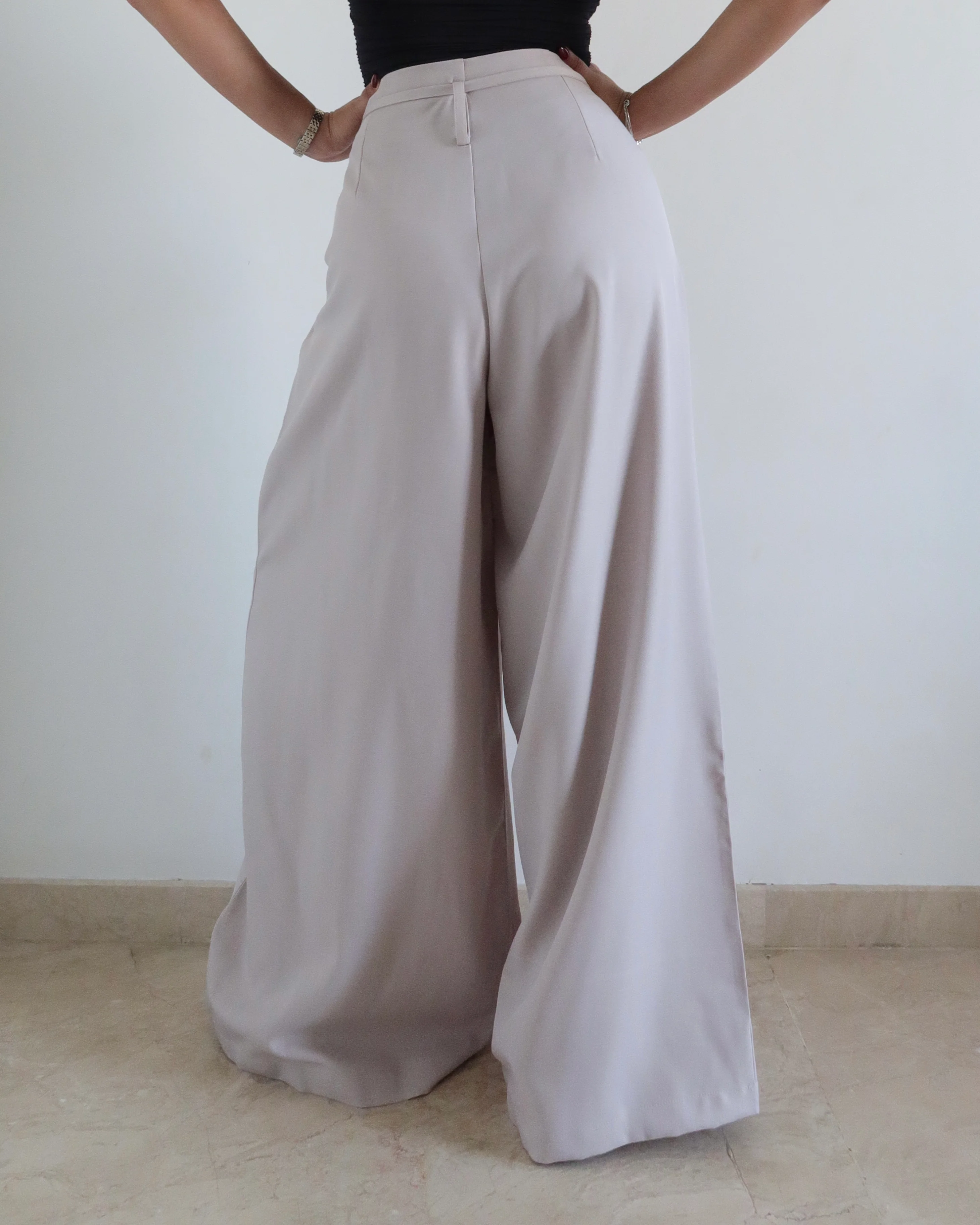 French Flow Pleated Wide Leg Pants - Image 21