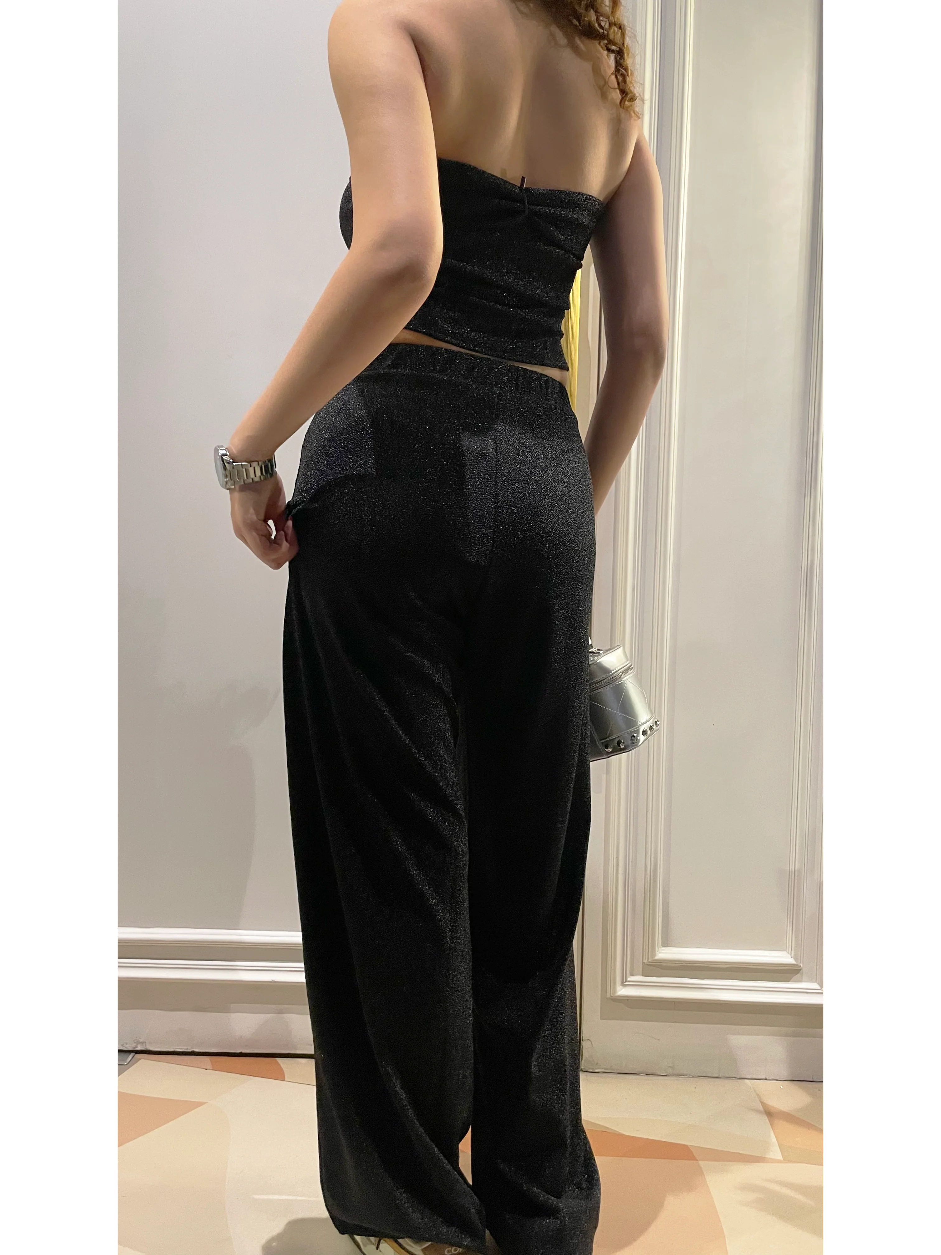 Glitter Dust Stretch Wide Pants - Image 6