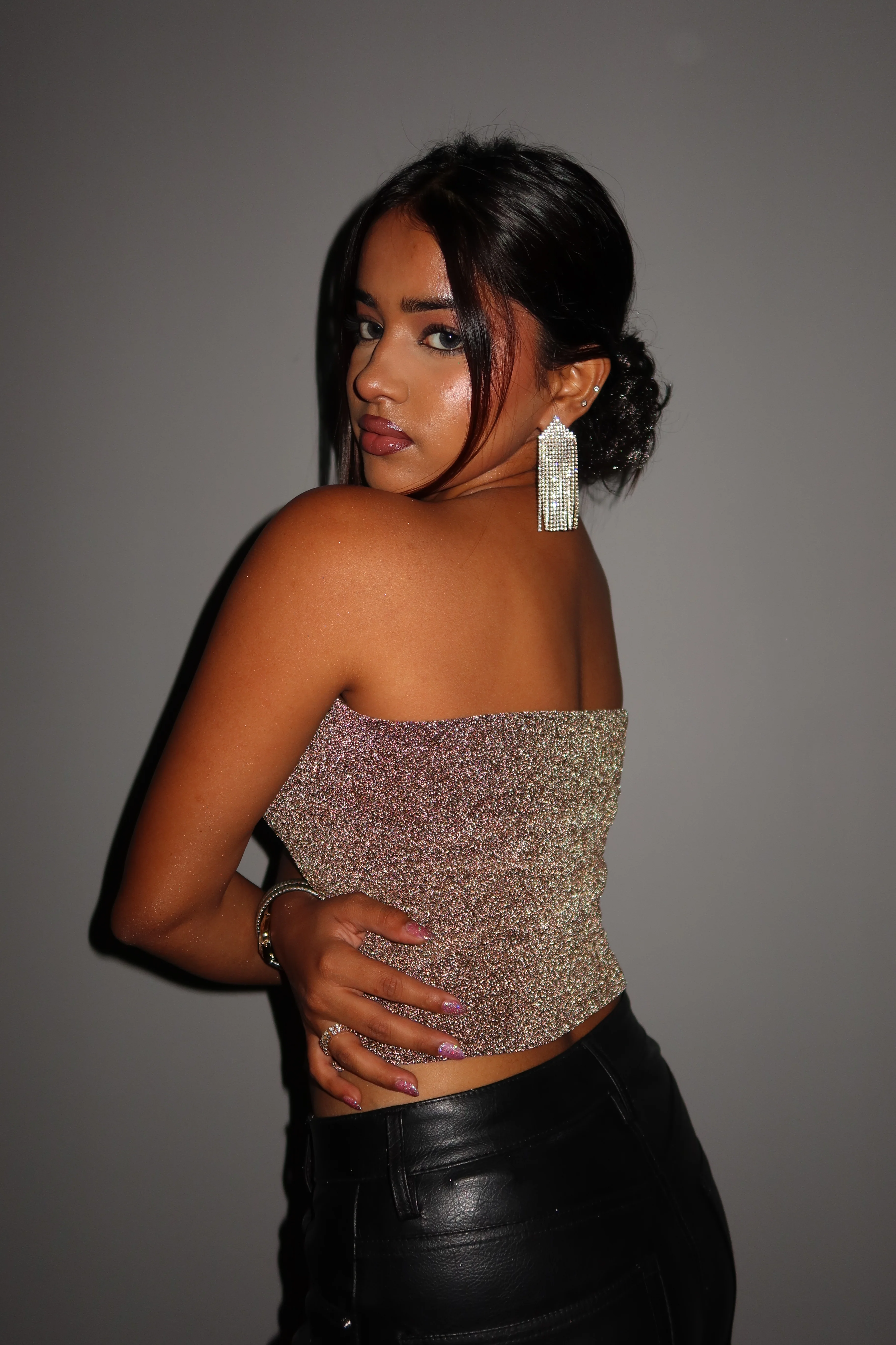 Glitter Glow Corset Tube Top - Image 11