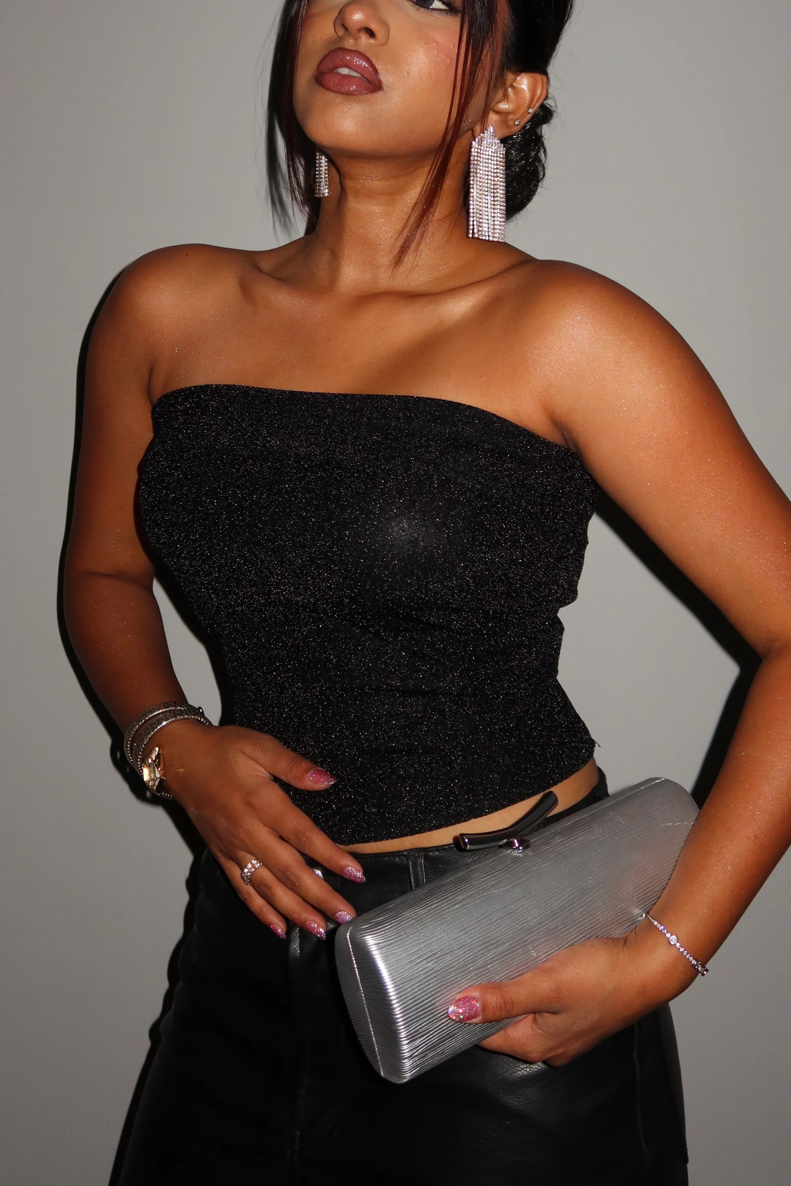 Glitter Glow Corset Tube Top - Image 6