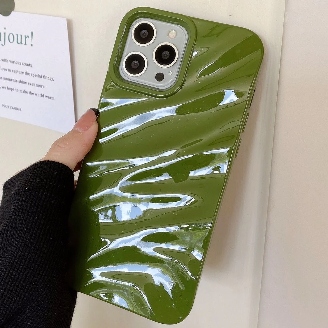 Glossy Luxe Texture Iphone Cover - Image 10