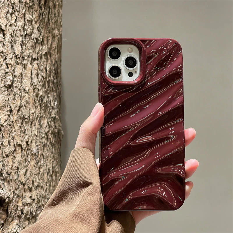 Glossy Luxe Texture Iphone Cover - Image 4