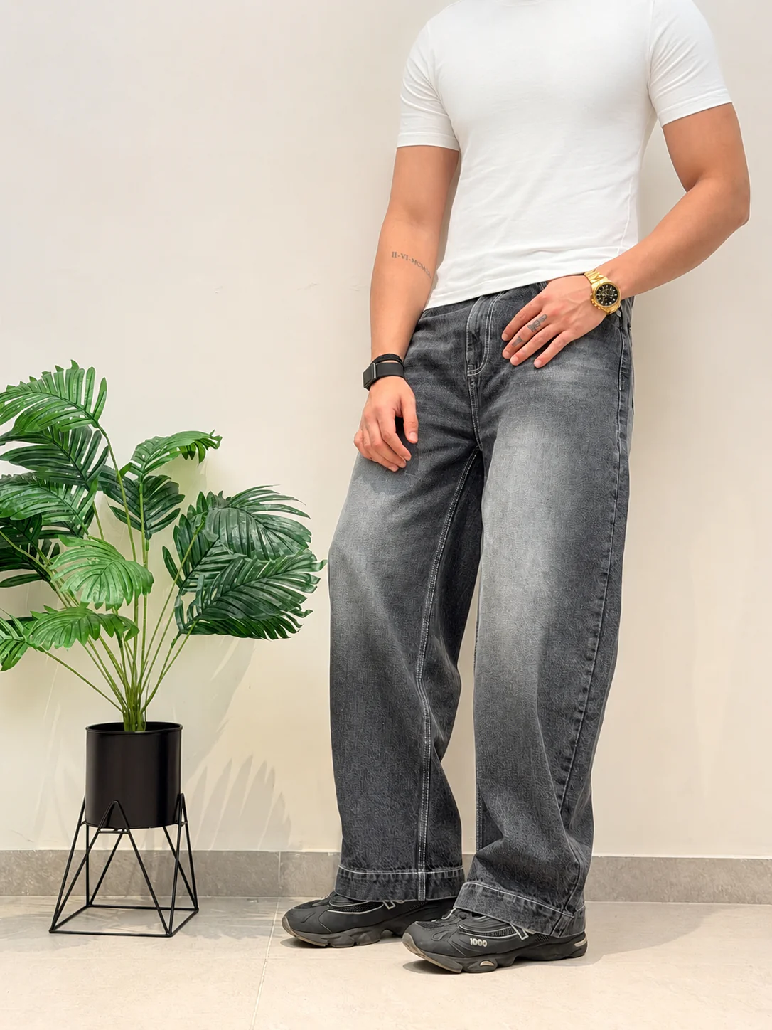 Iron Grey Japan Baggy Jeans - Image 5