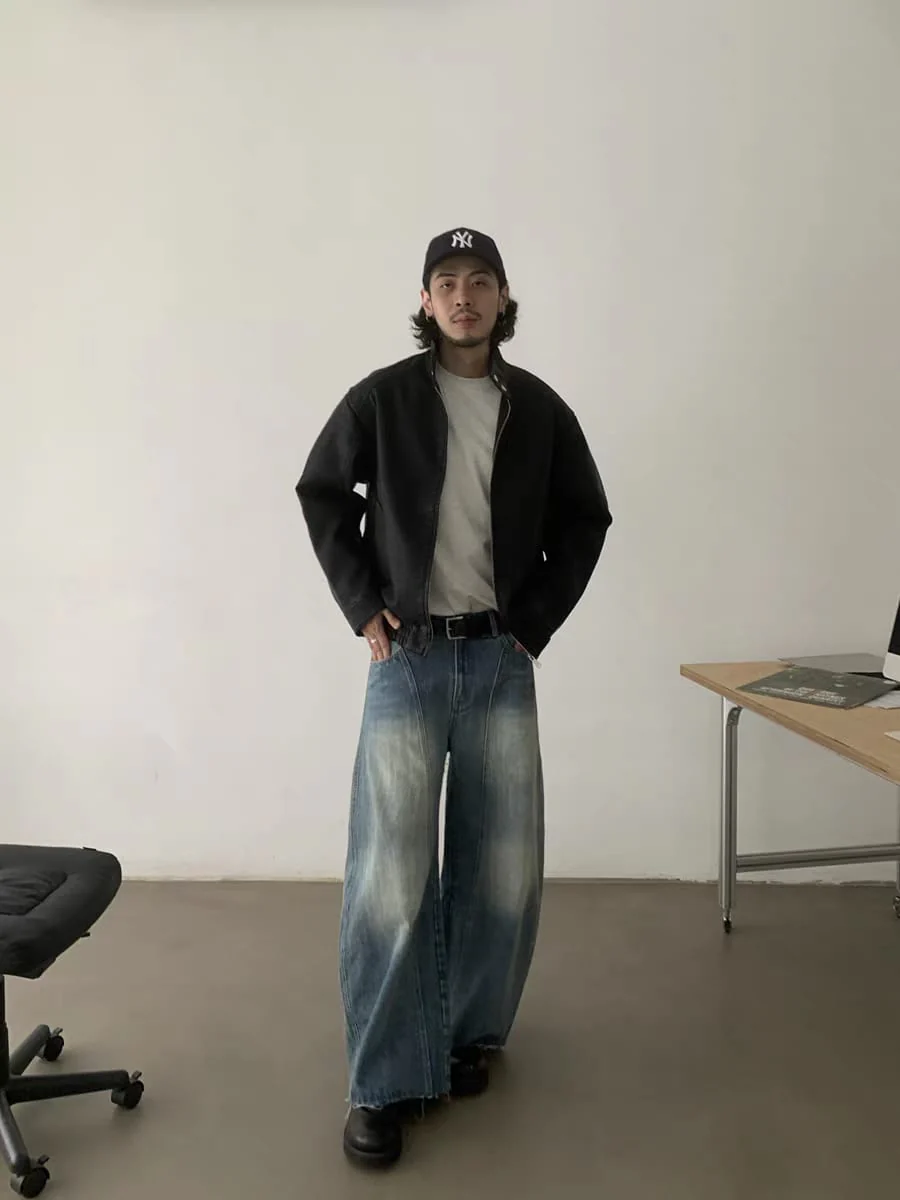 Heavy Collapse Edge Japan Baggy Jeans - Image 4