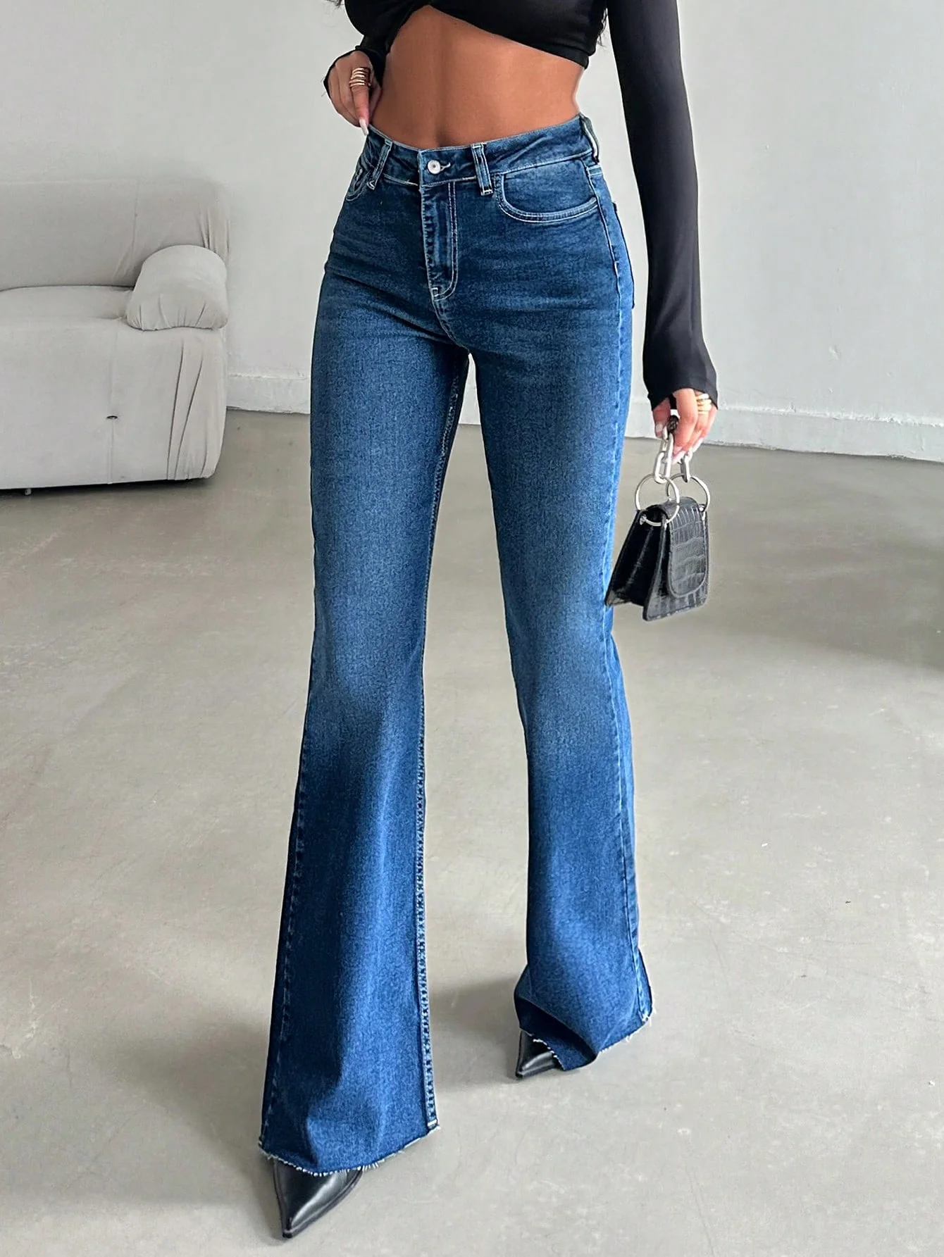 Iconic Babe Raw Edge Bootcut Jeans - Image 12