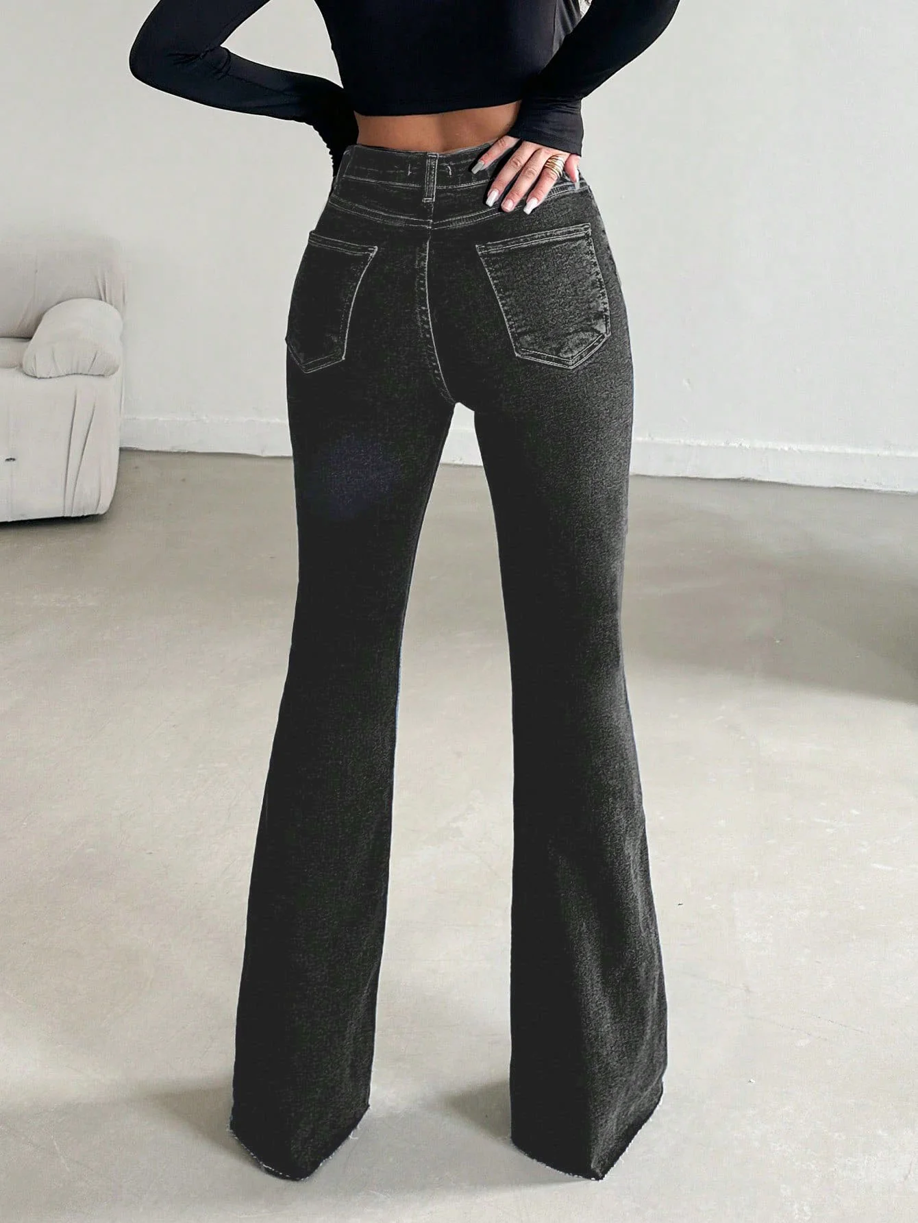 Iconic Babe Raw Edge Bootcut Jeans - Image 20