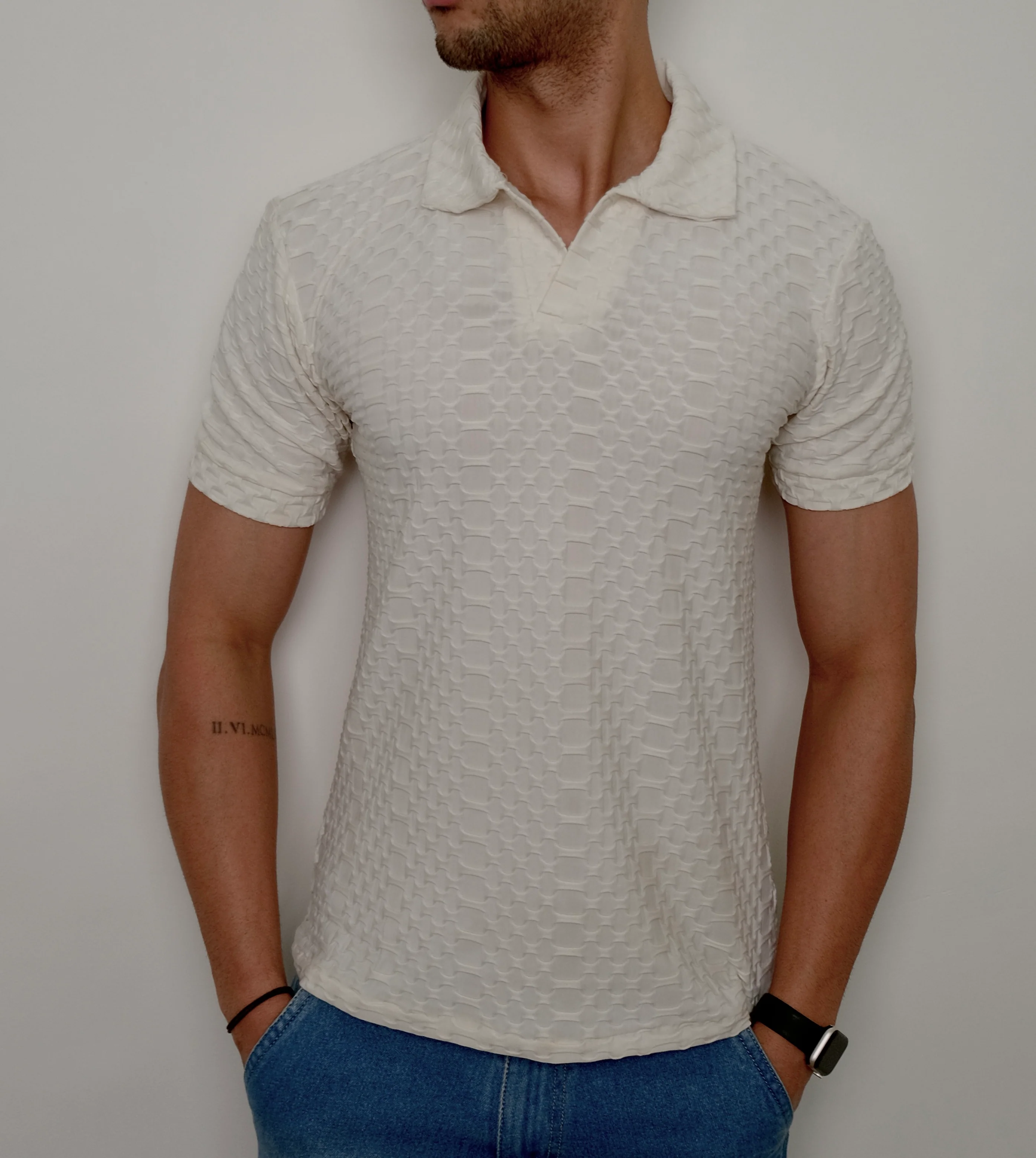 Jacquard Elite Polo T-shirt - Image 11