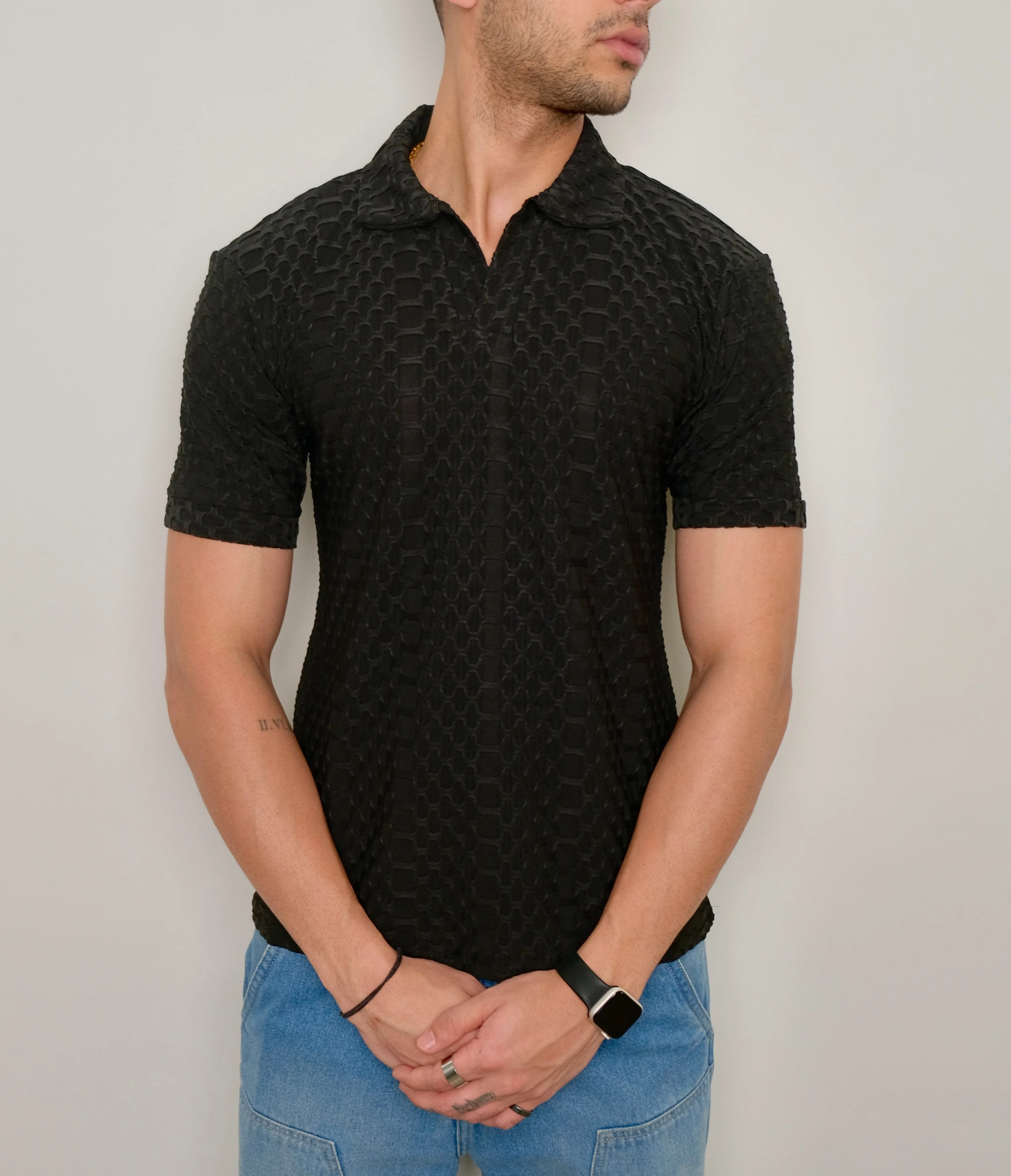 Jacquard Elite Polo T-shirt - Image 7