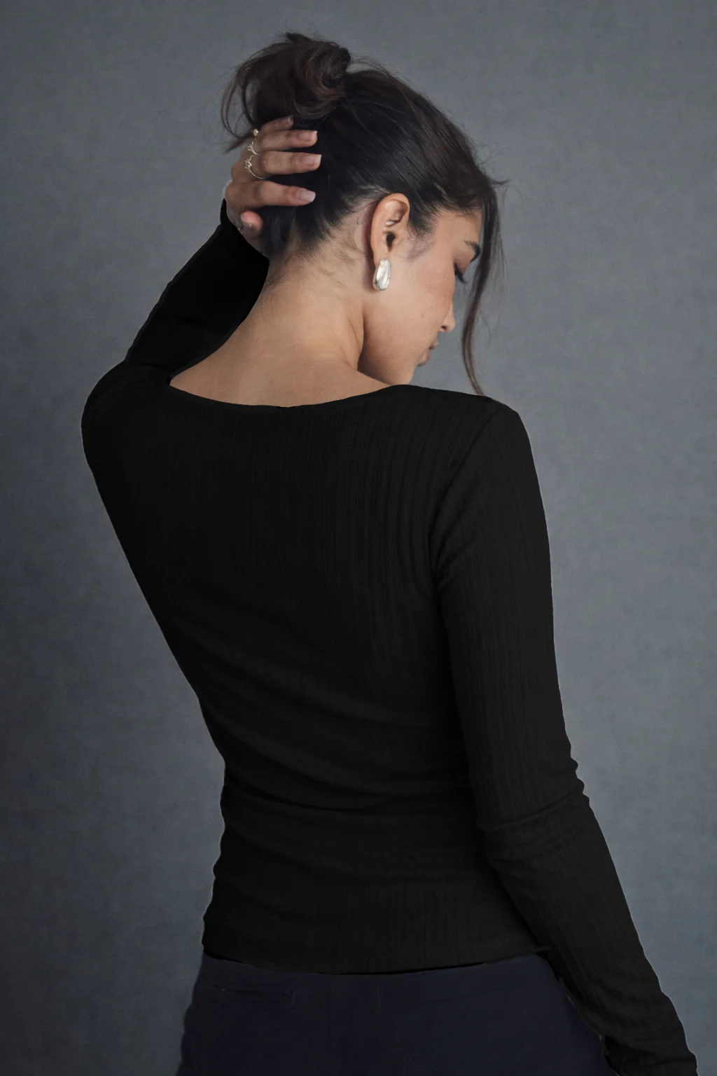 Knit Frame Full Sleeve Top - Image 3