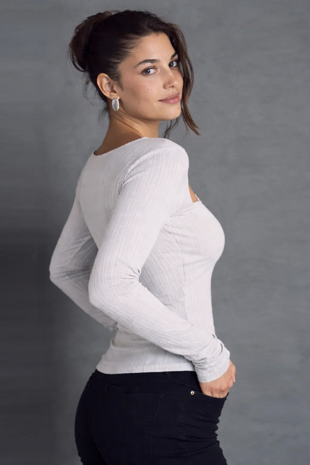 Knit Frame Full Sleeve Top - Image 9