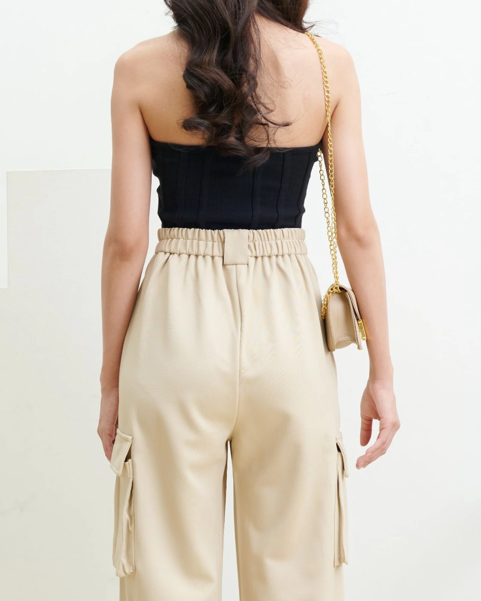 Korean Baggy High Waist Cargo Pants - Image 10