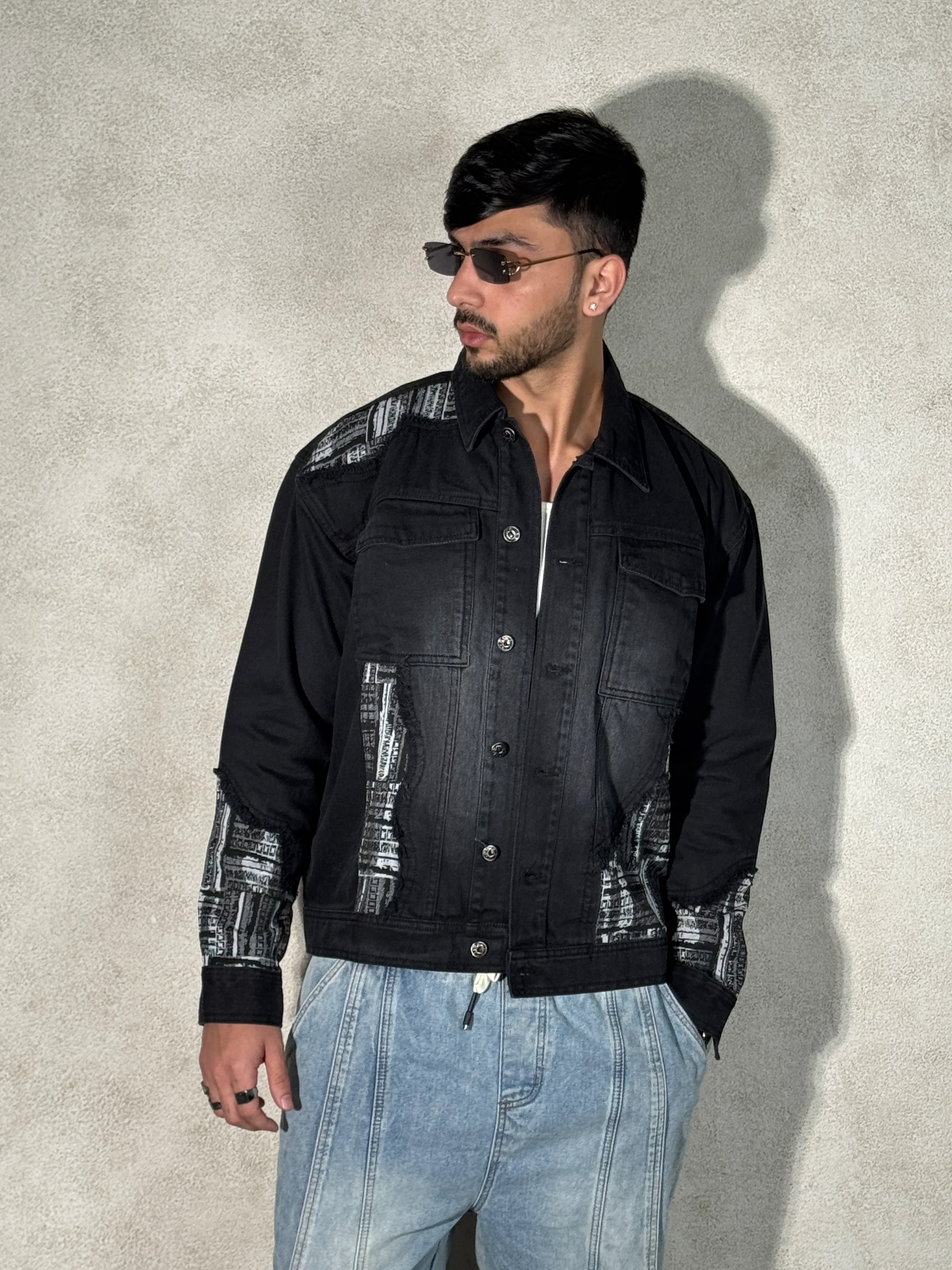 Legendary Tribal Patch Denim Jacket - Image 4