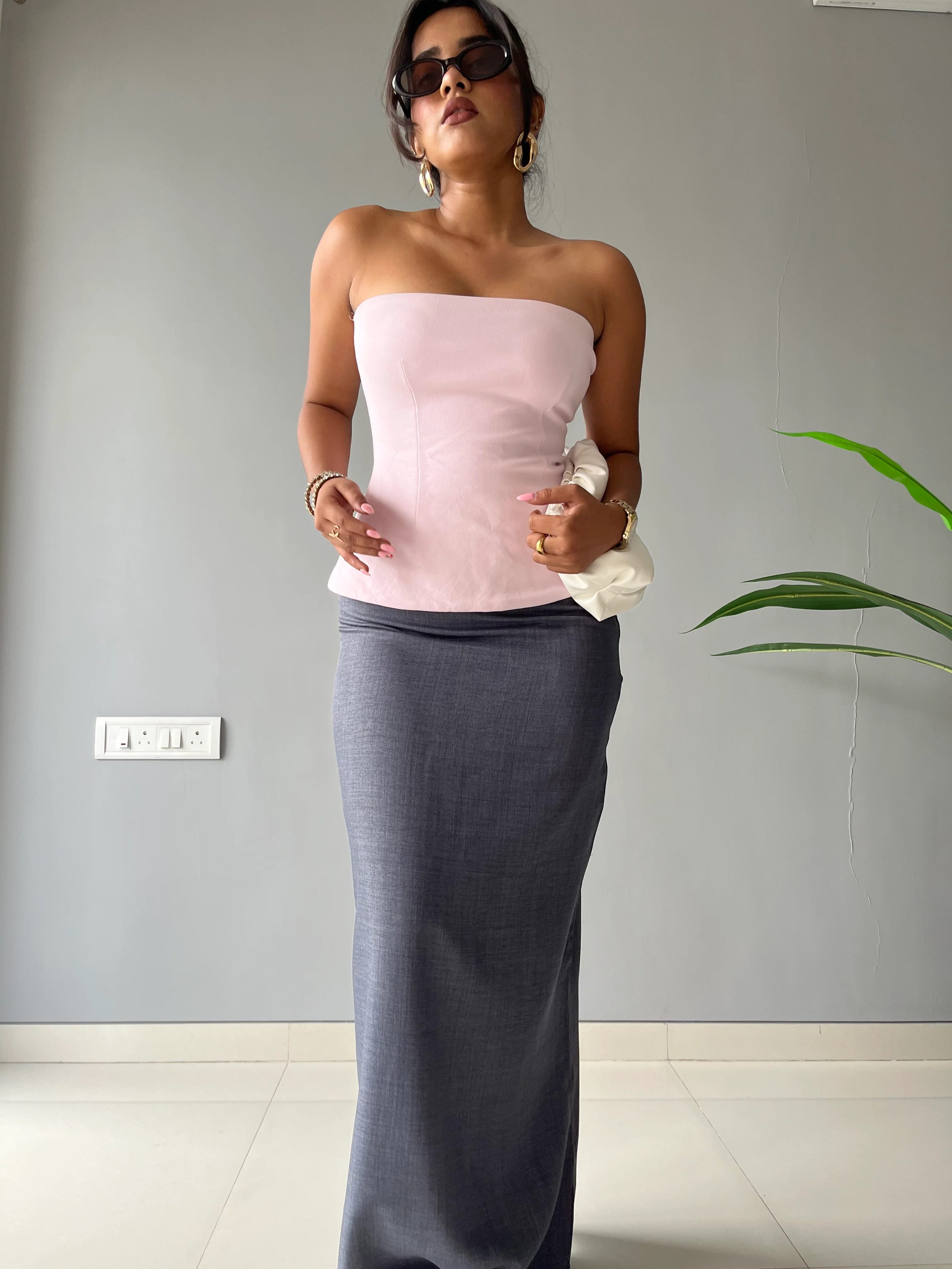 Linen Blend Maxi Skirt - Image 8