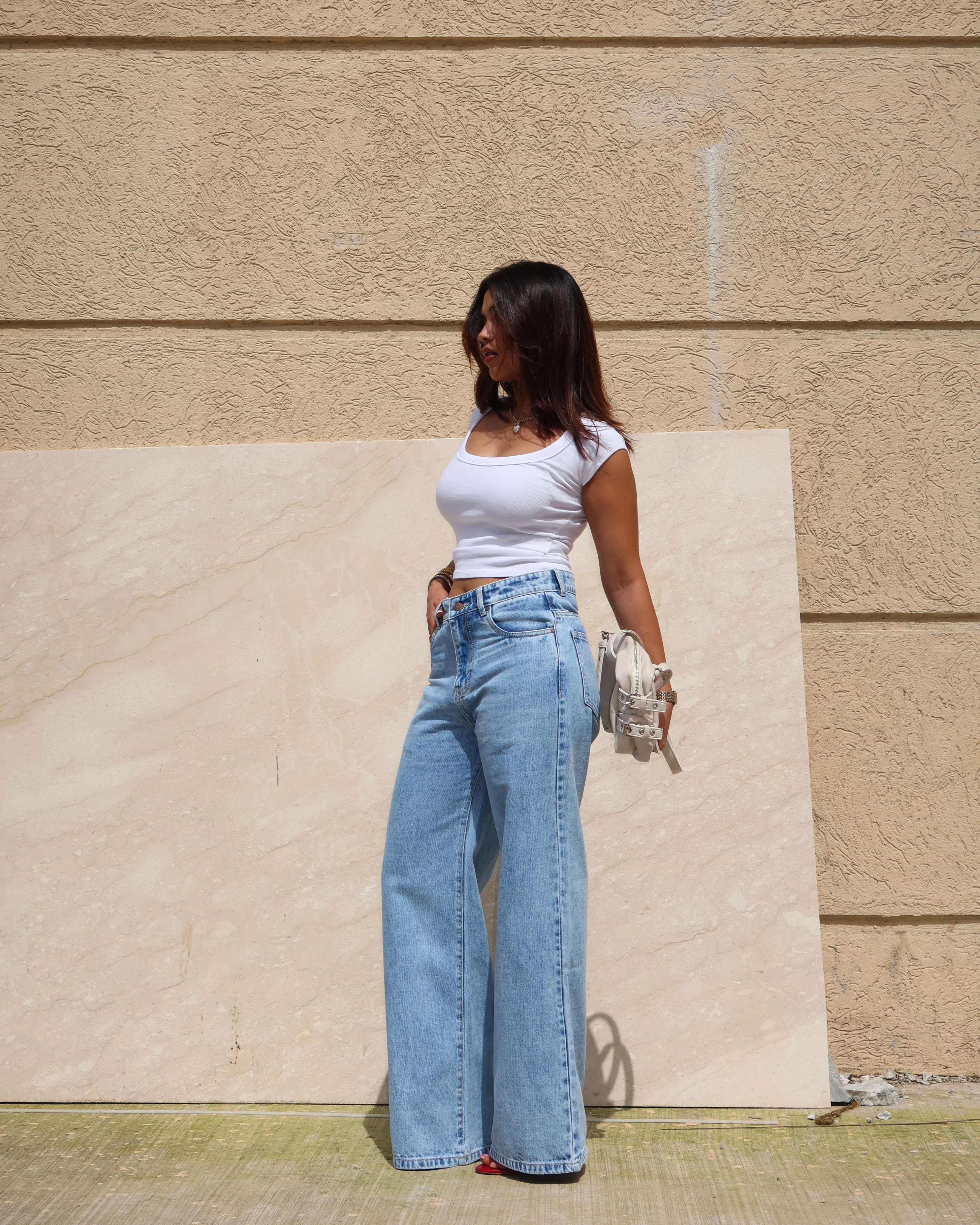 Malibu Blue Fade Wide Jeans - Image 5