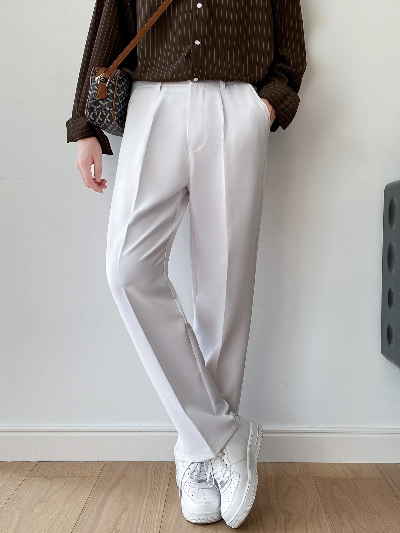 Men Semi Formal Straight Fit Korean Pants - Image 12