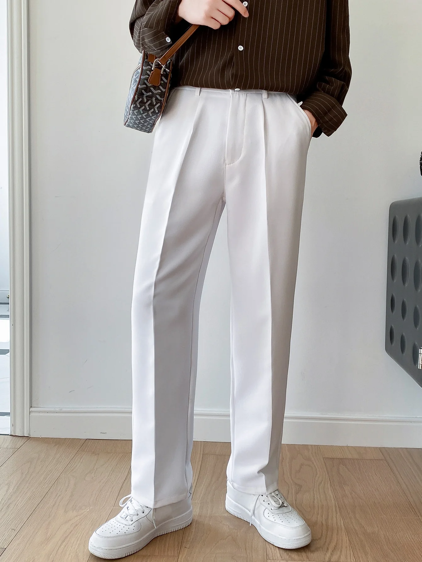 Men Semi Formal Straight Fit Korean Pants - Image 14