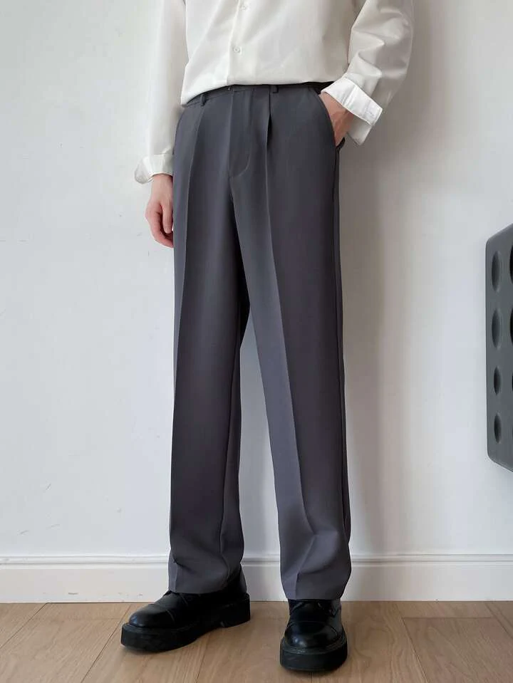 Men Semi Formal Straight Fit Korean Pants - Image 17