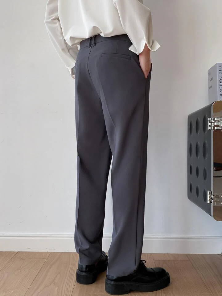 Men Semi Formal Straight Fit Korean Pants - Image 21