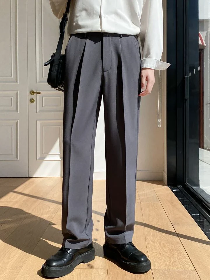 Men Semi Formal Straight Fit Korean Pants - Image 22