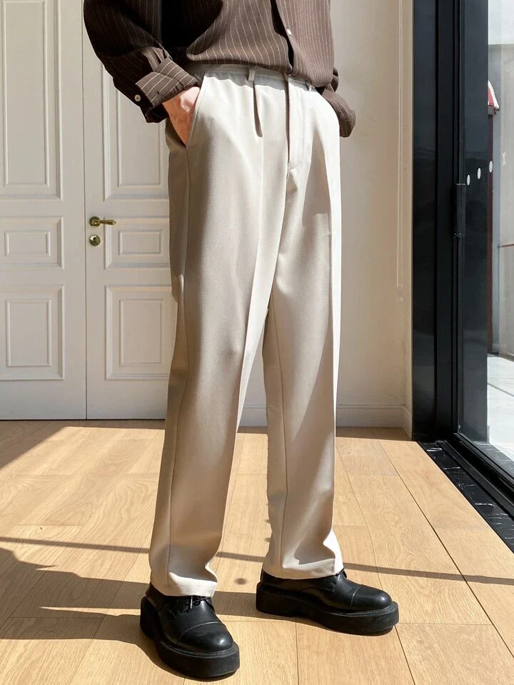 Men Semi Formal Straight Fit Korean Pants - Image 24