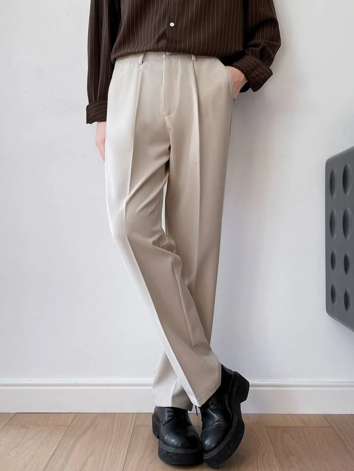 Men Semi Formal Straight Fit Korean Pants - Image 26