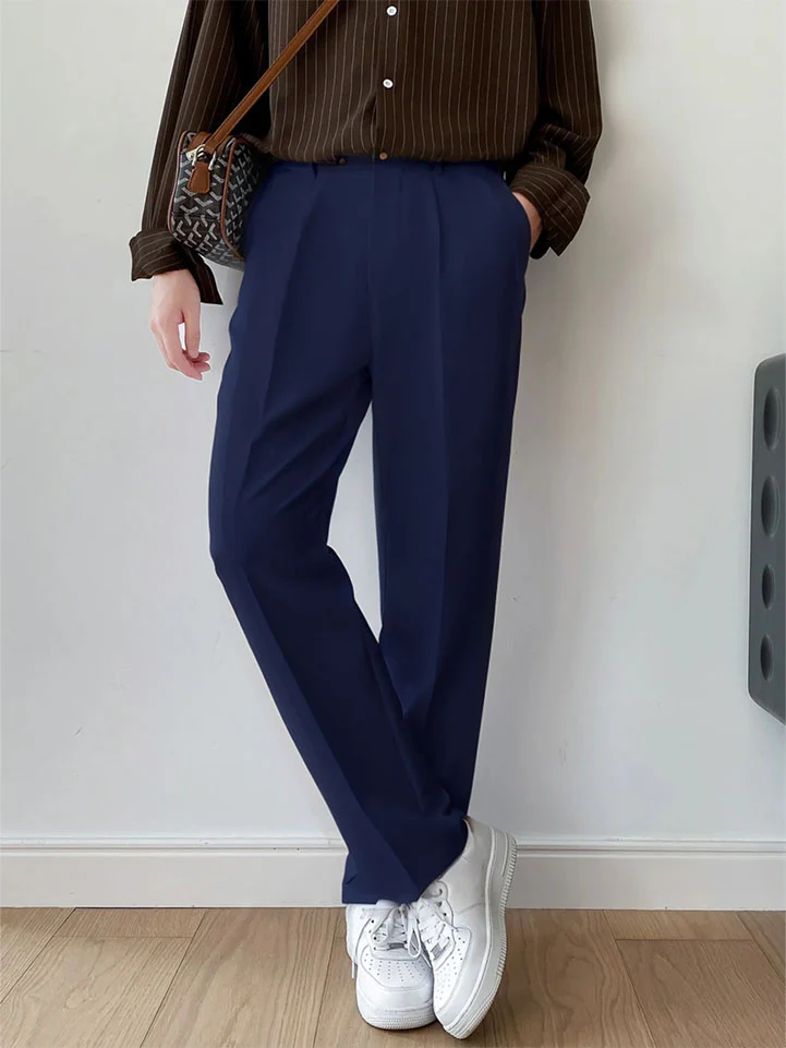 Men Semi Formal Straight Fit Korean Pants - Image 9