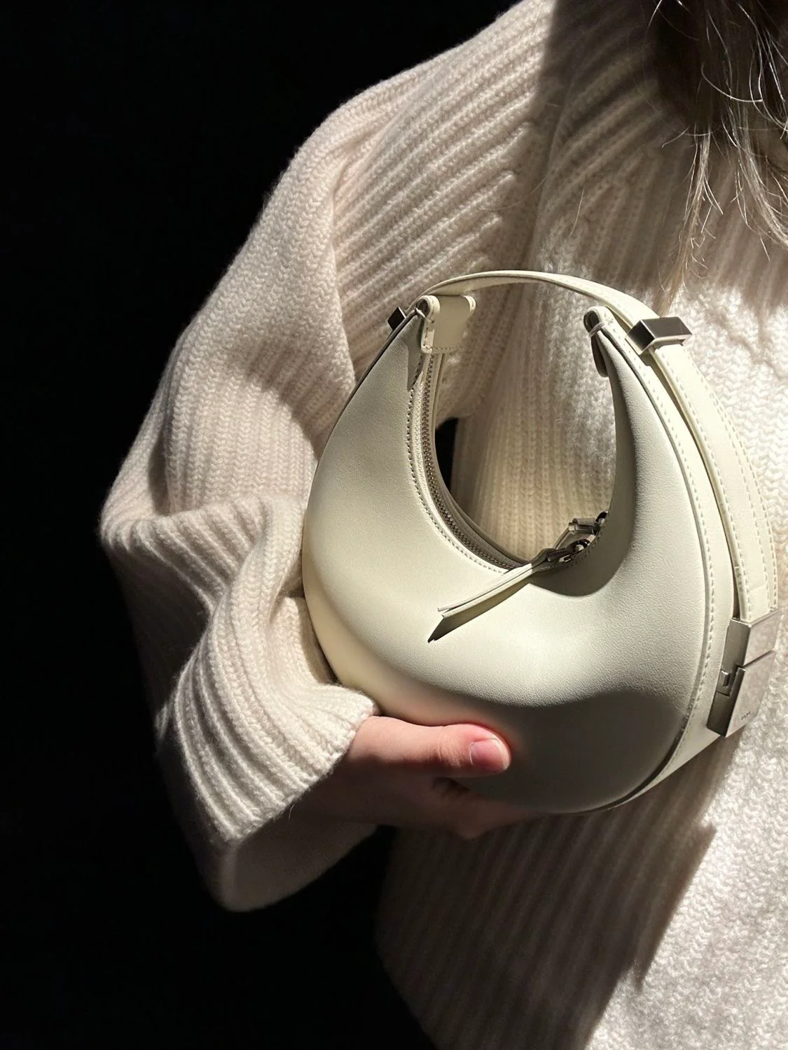 Mini Half Moon Hand Bag - Image 11