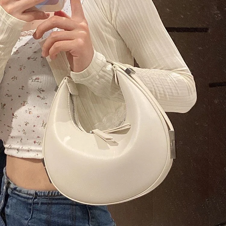 Mini Half Moon Hand Bag - Image 17