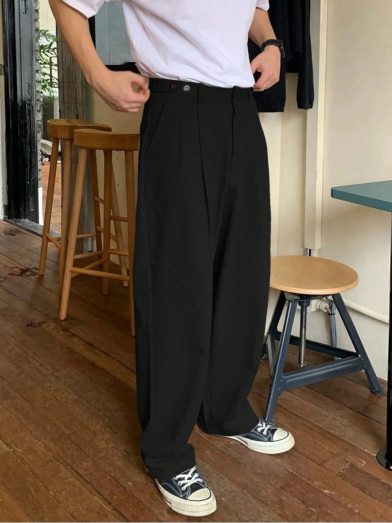 Minimal Japanese Fit Balloon Pants - Image 5