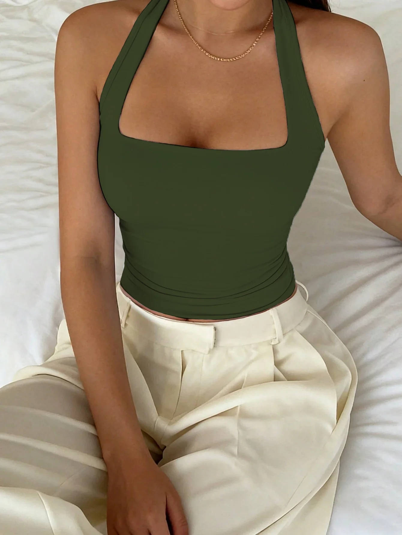 Minimalist Halter Tank Top - Image 22