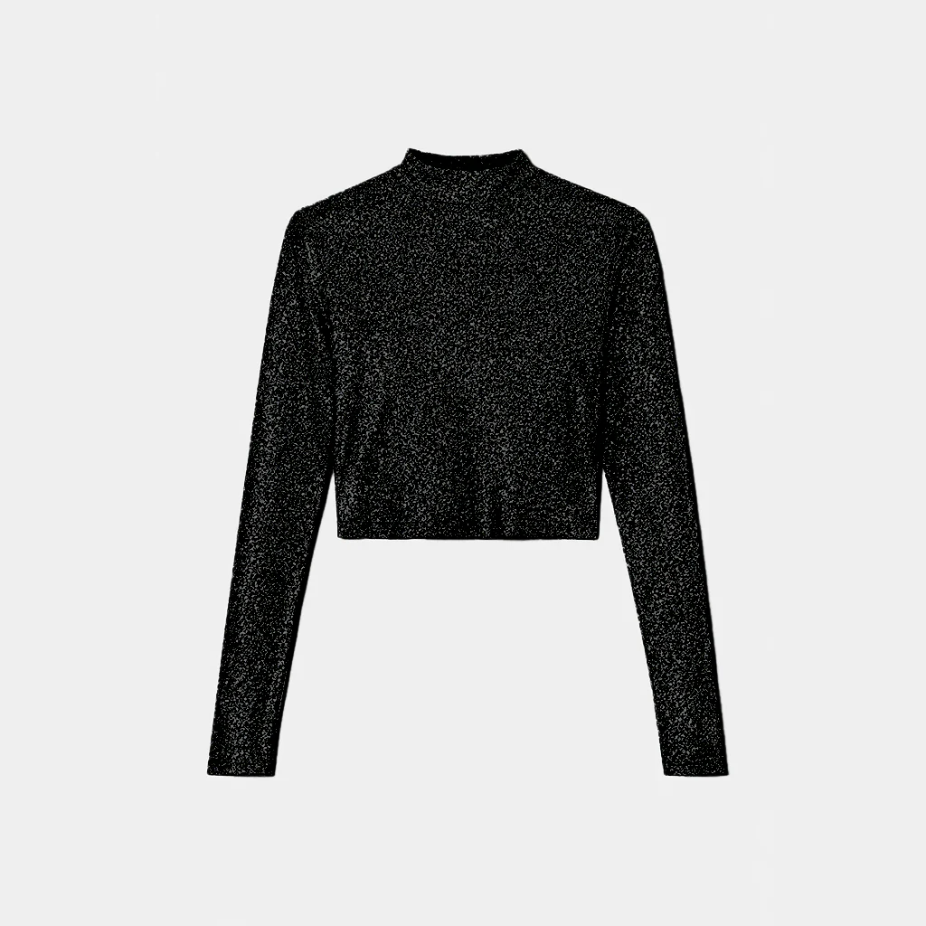 Moonlit Shimmer Crop Top - Image 3