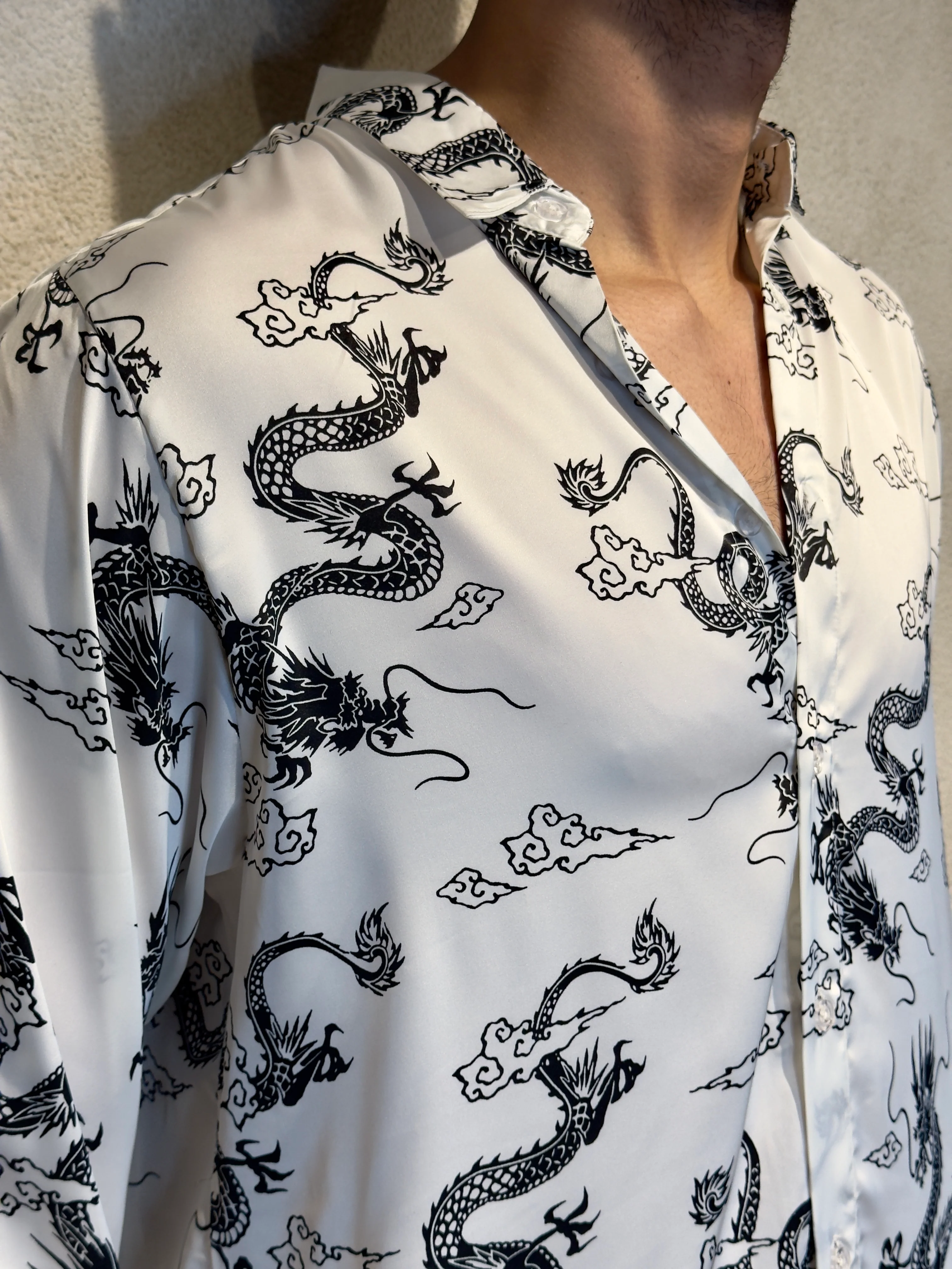 Mystic Dragon Print Full Sleeves Shirt - Image 4