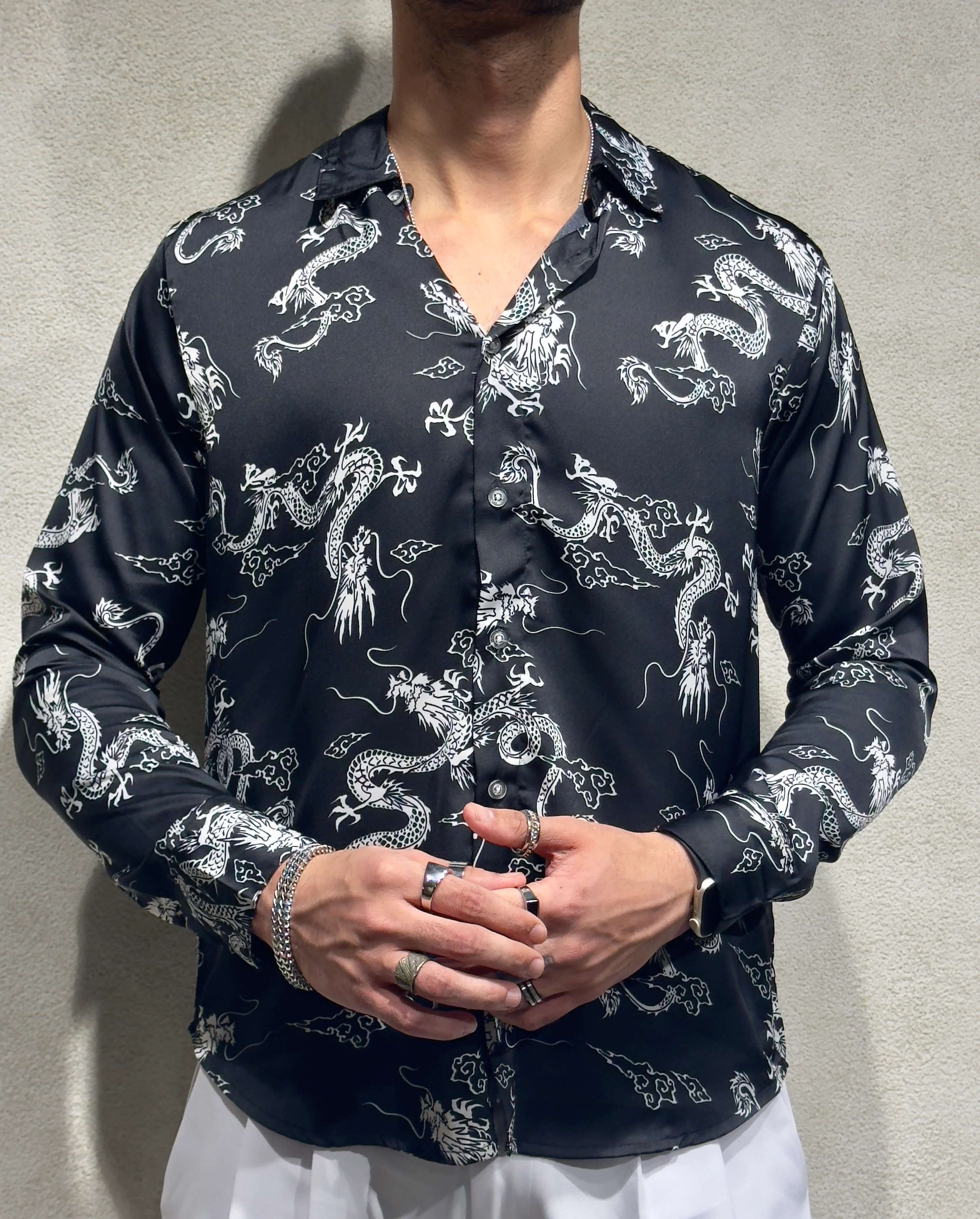 Mystic Dragon Print Full Sleeves Shirt - Image 6