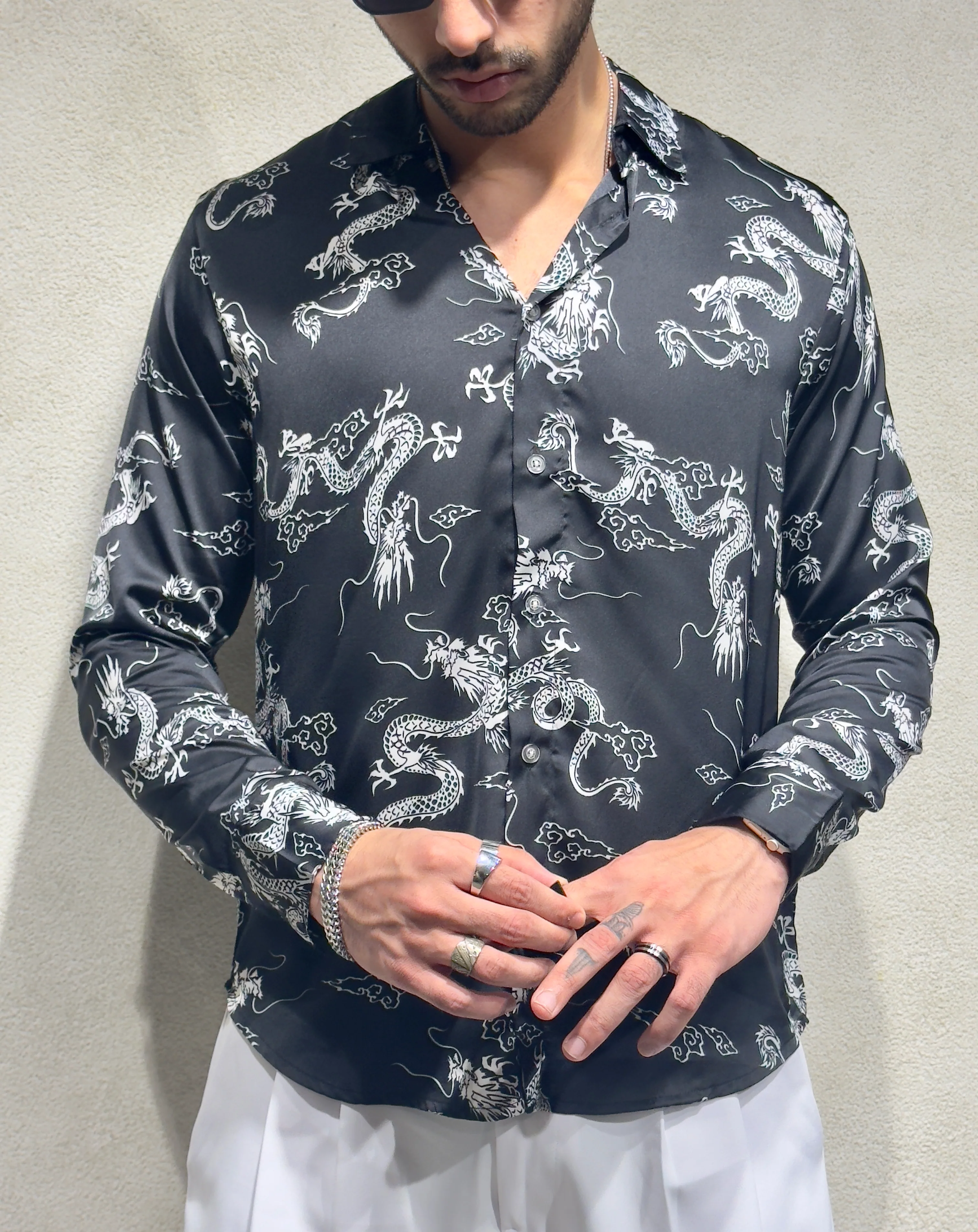 Mystic Dragon Print Full Sleeves Shirt - Image 7