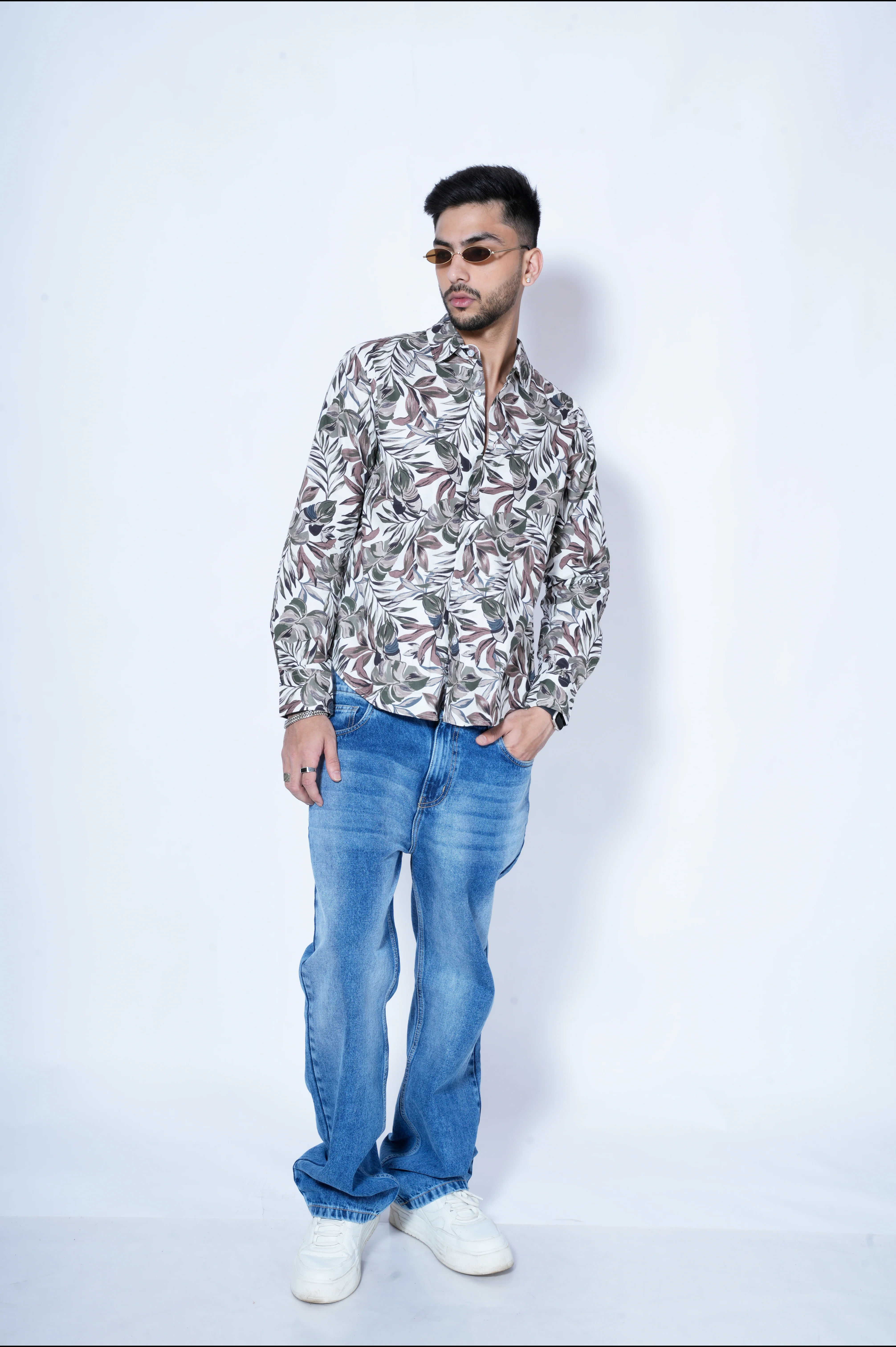 Nature's Art Print Full Sleeves Shirt - Image 3