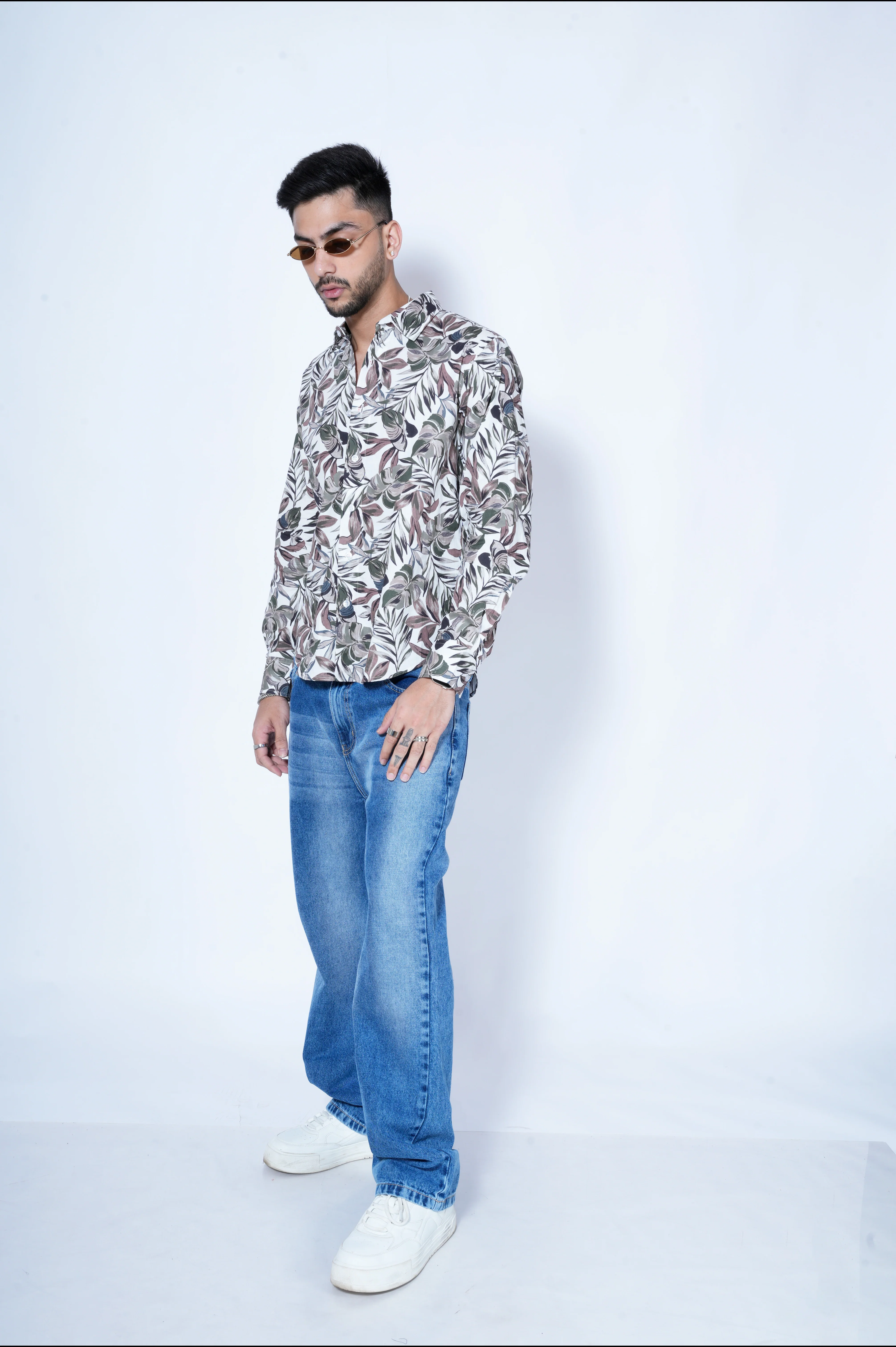 Nature's Art Print Full Sleeves Shirt - Image 4
