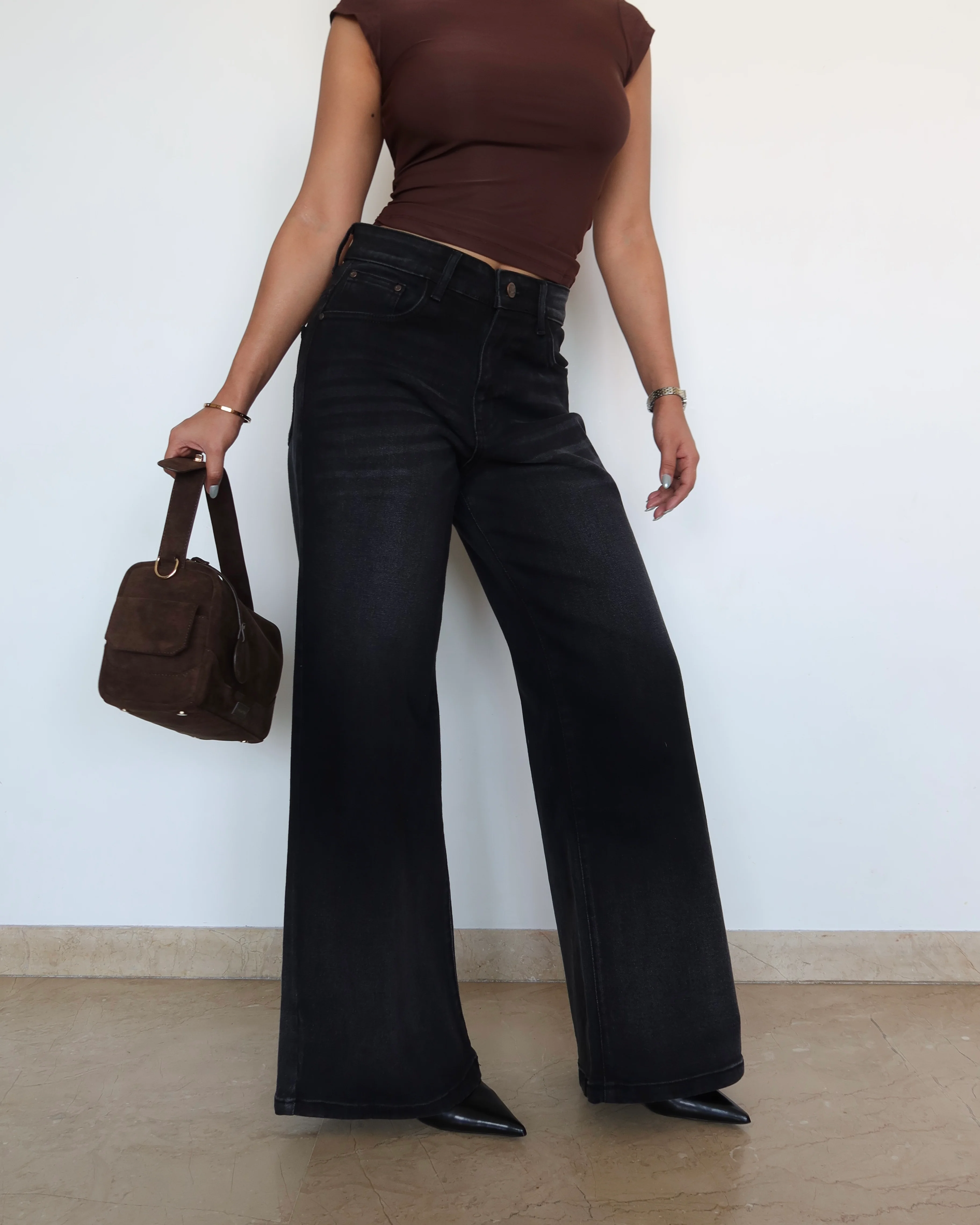 Night Burst Wide Leg Jeans - Image 5