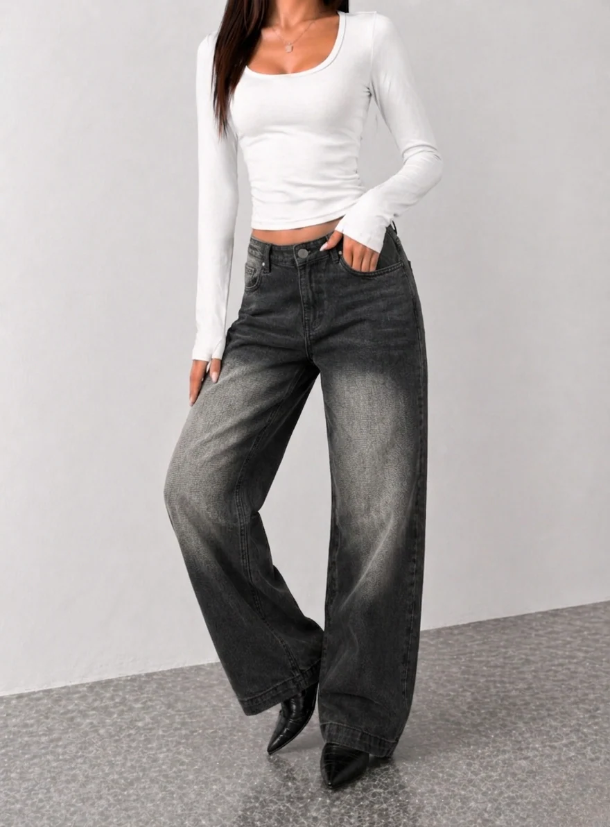 Night Flame Baggy Jeans - Image 4