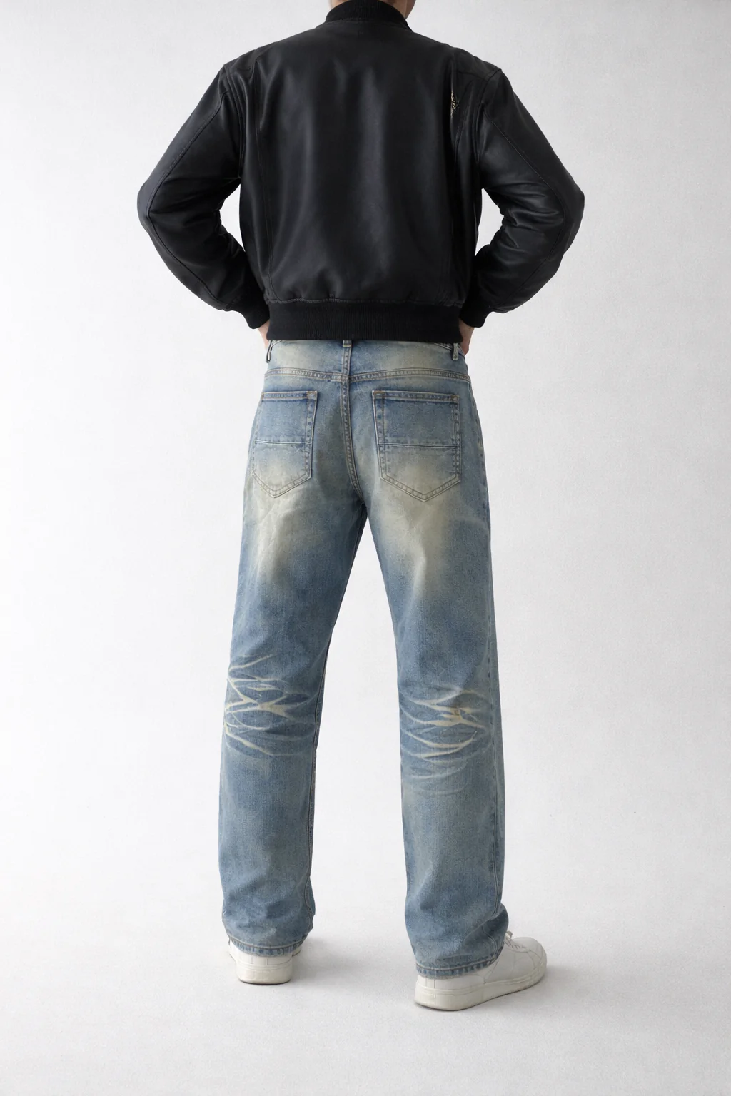 Not So Clean Blue Wash Baggy Jeans - Image 2